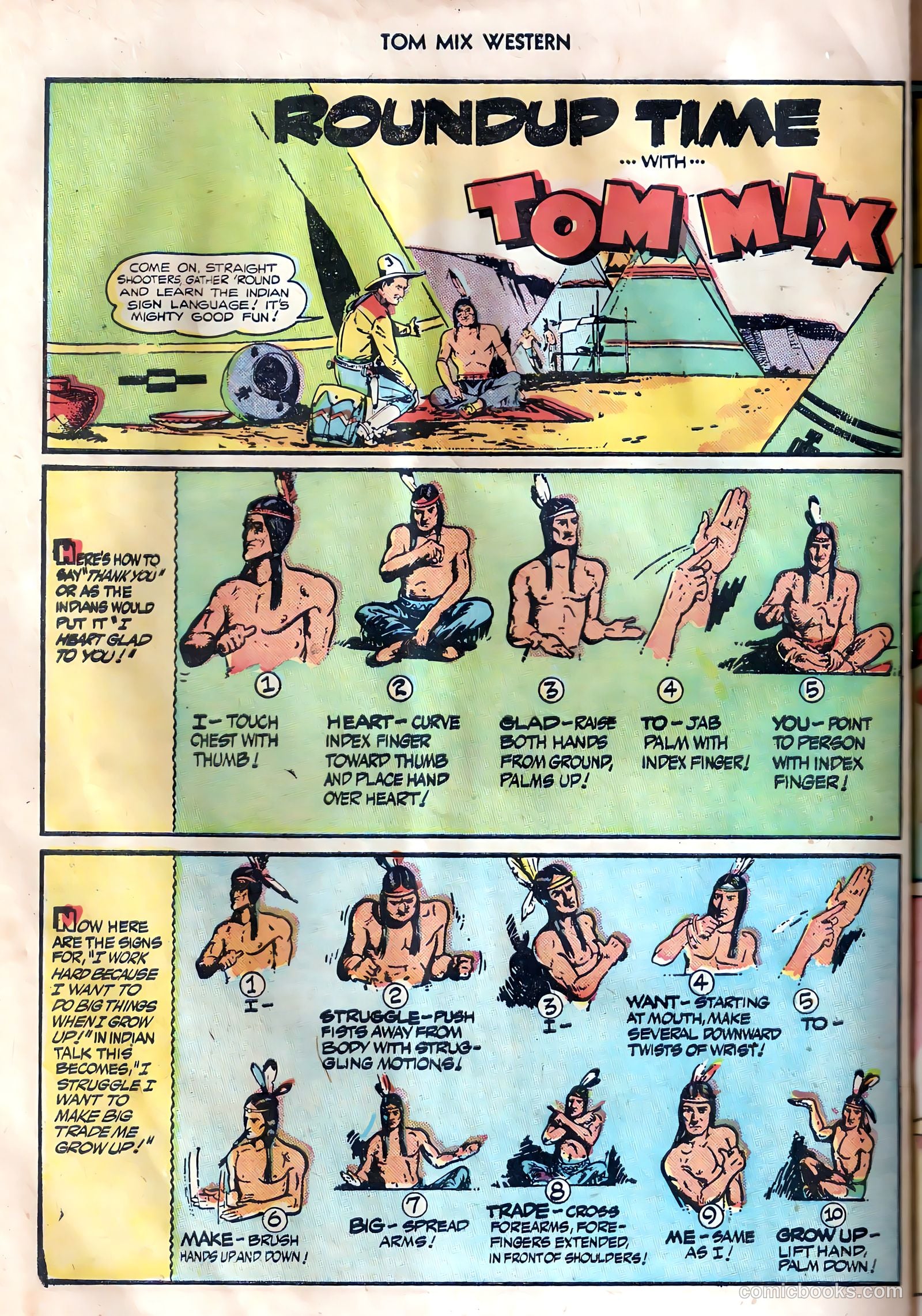 Tom Mix Western #7 (1948) — page 34 of 54