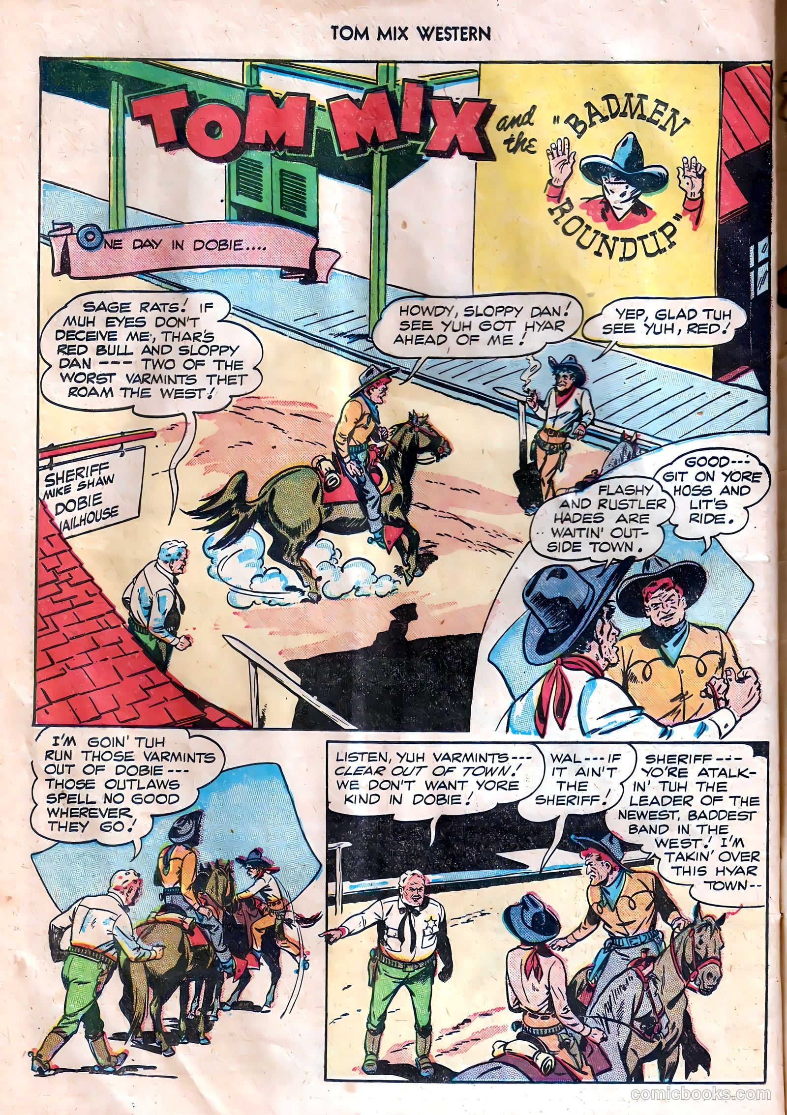 Tom Mix Western #7 (1948) — page 42 of 54