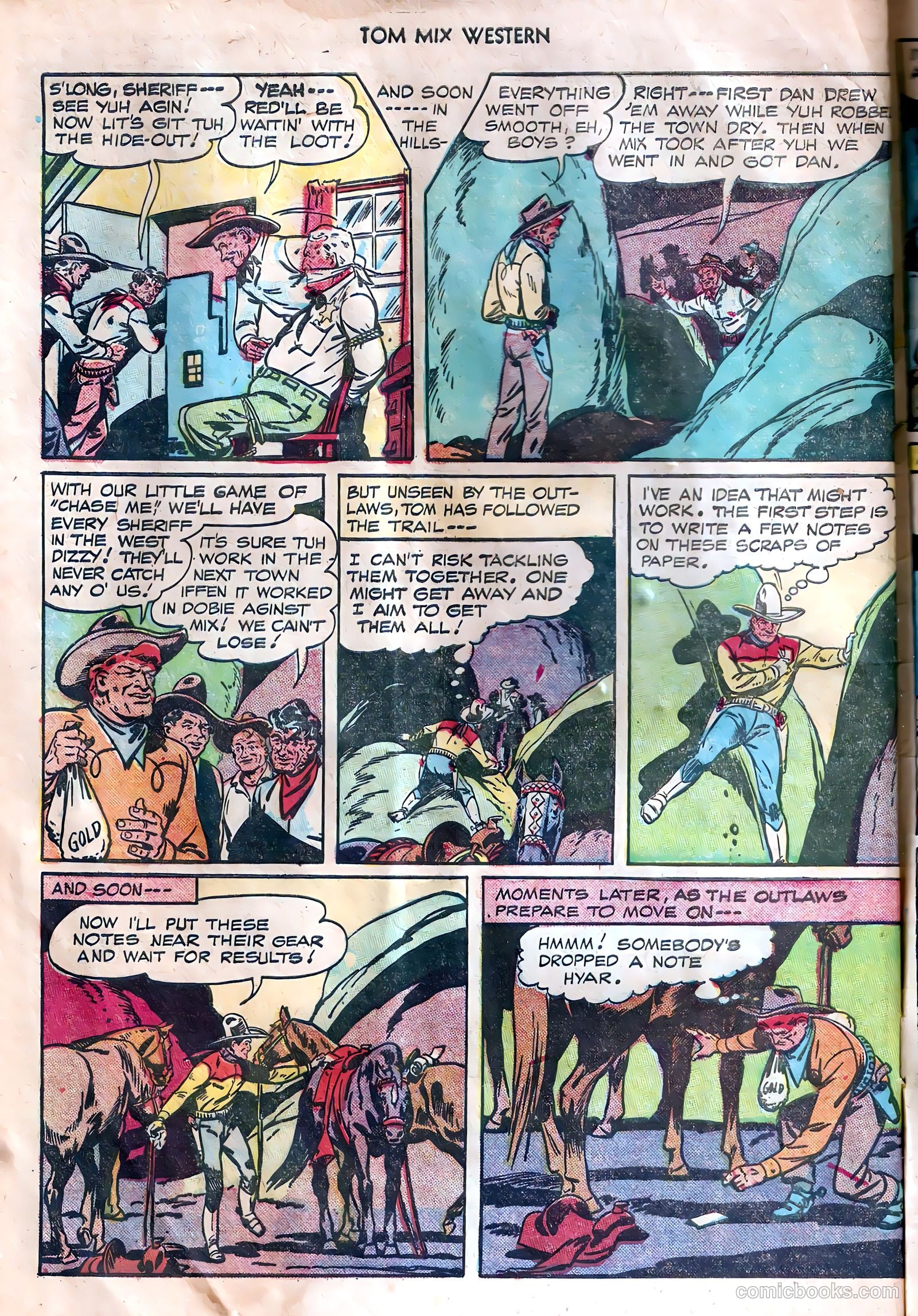Tom Mix Western #7 (1948) — page 46 of 54