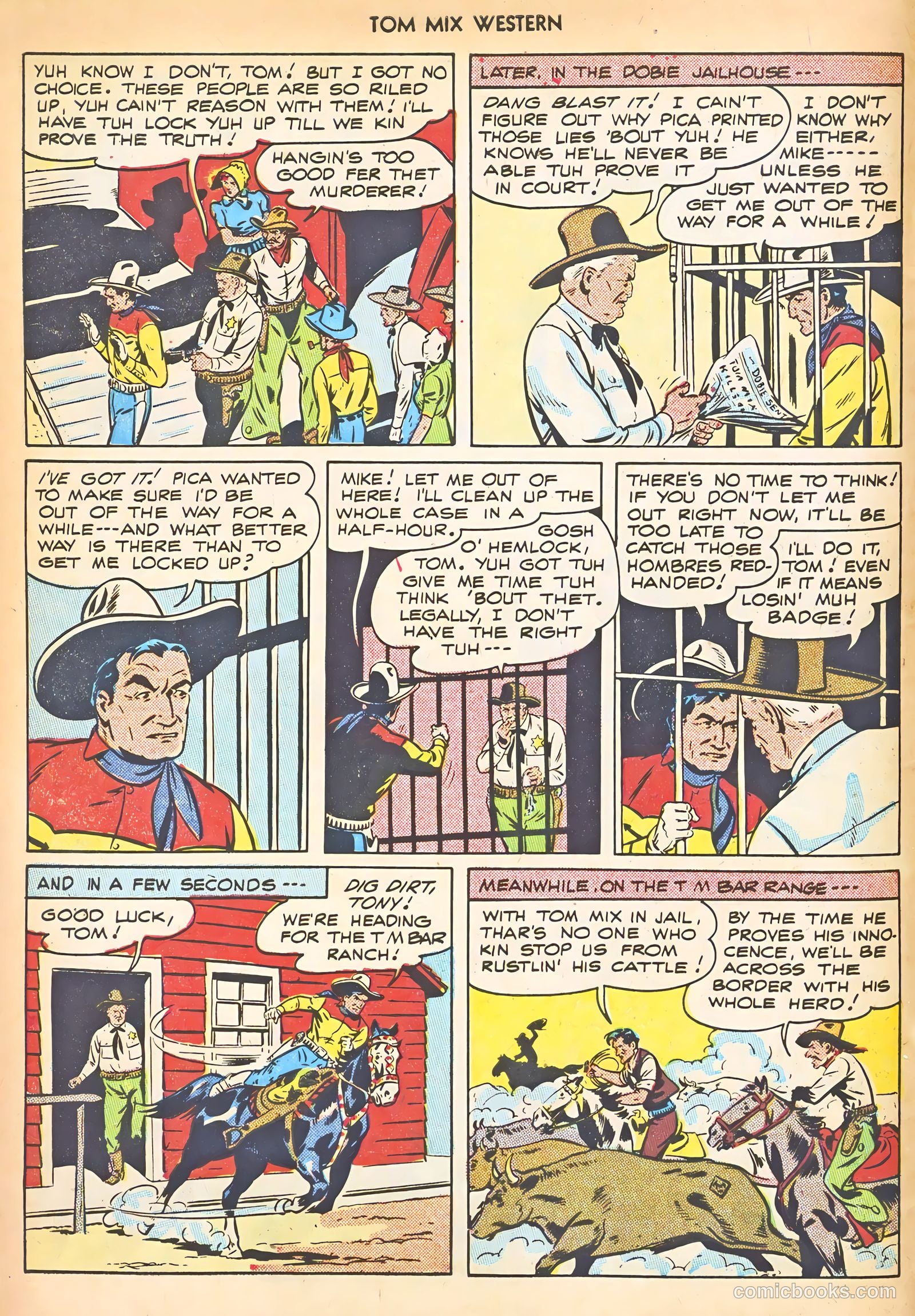 Tom Mix Western #8 (1948) — page 10 of 52