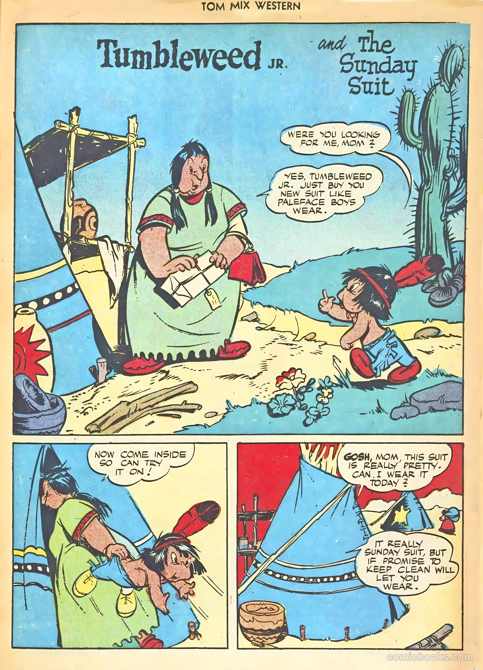 Tom Mix Western #8 (1948) — page 35 of 52