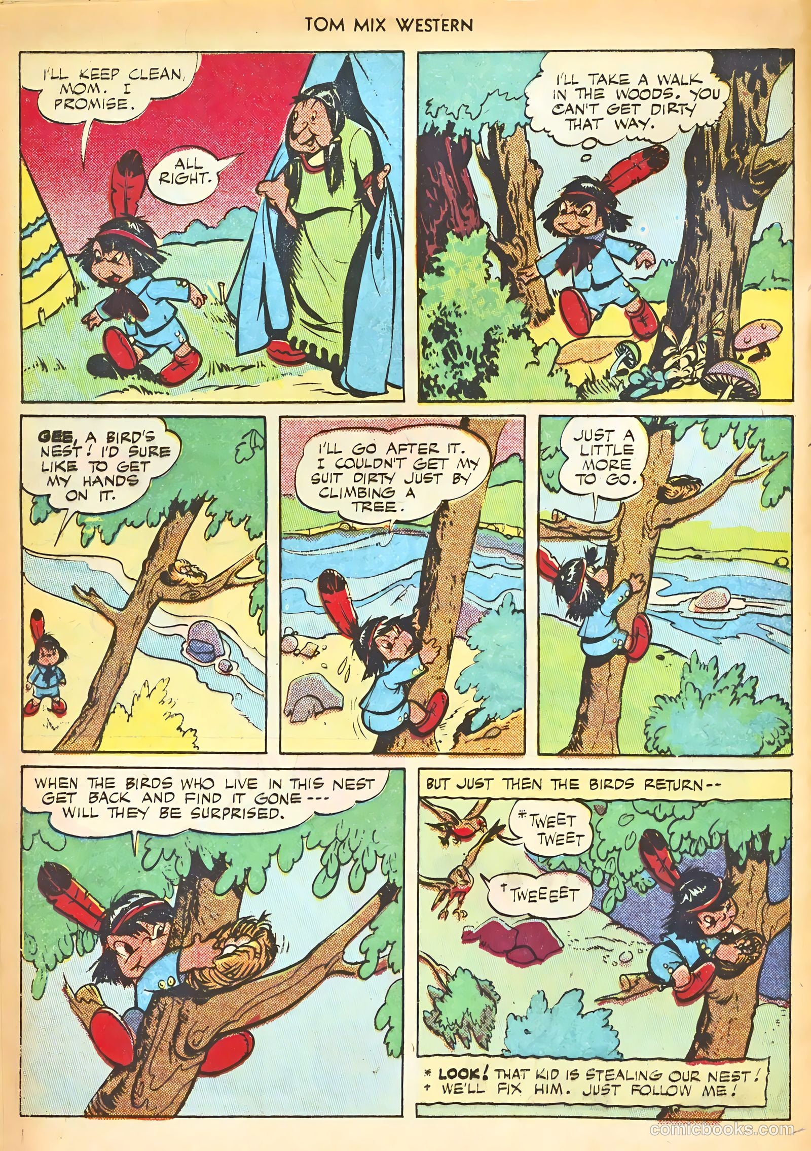 Tom Mix Western #8 (1948) — page 36 of 52
