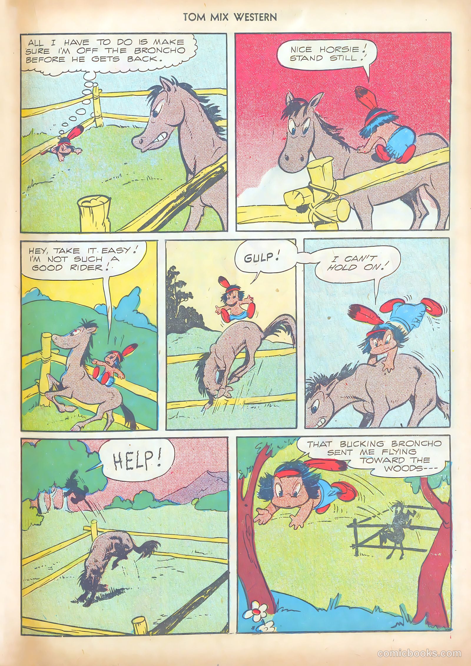 Tom Mix Western #9 (1948) — page 35 of 52