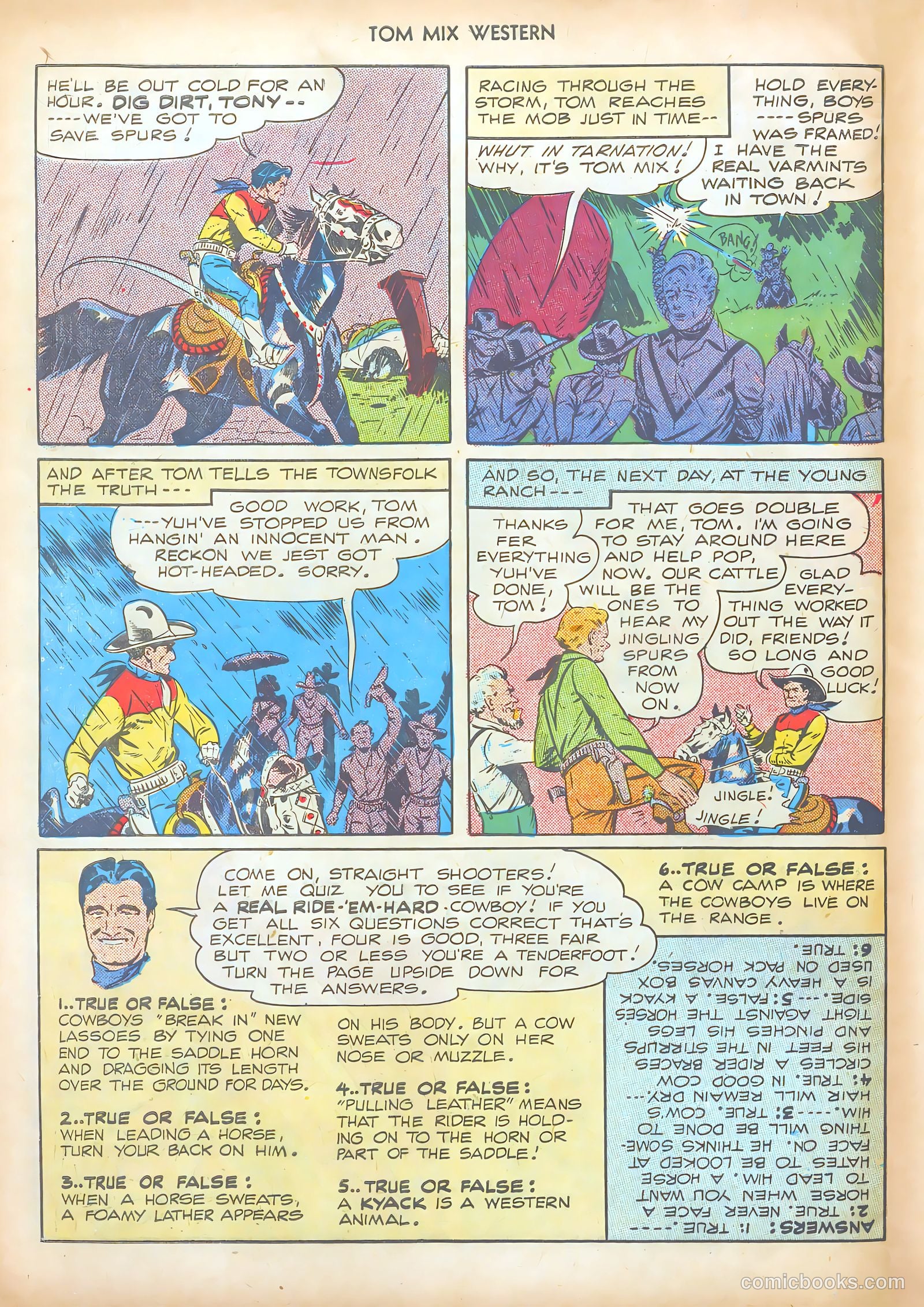 Tom Mix Western #9 (1948) — page 50 of 52