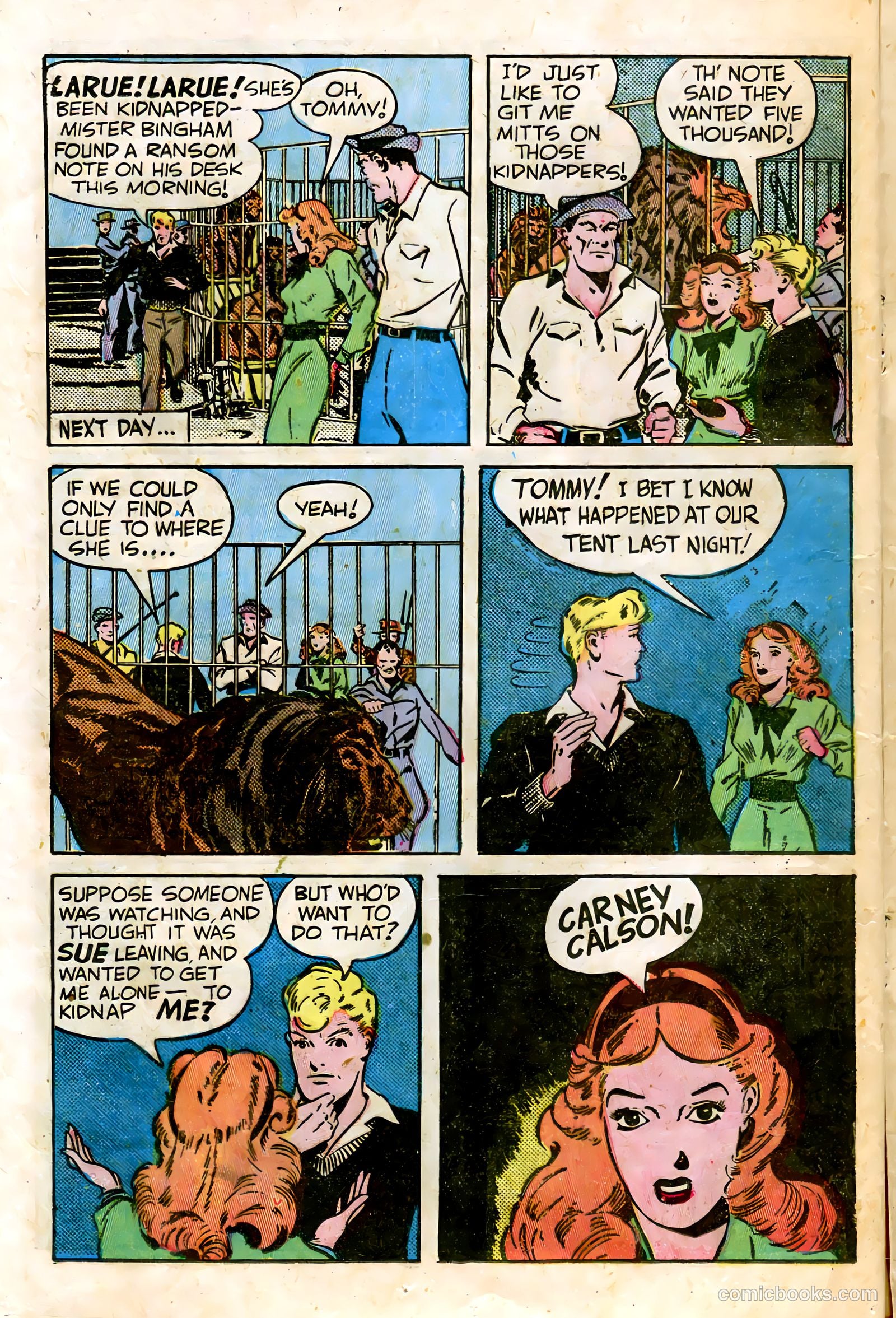 Tommy of the Big Top #12 (1949) — page 16 of 36