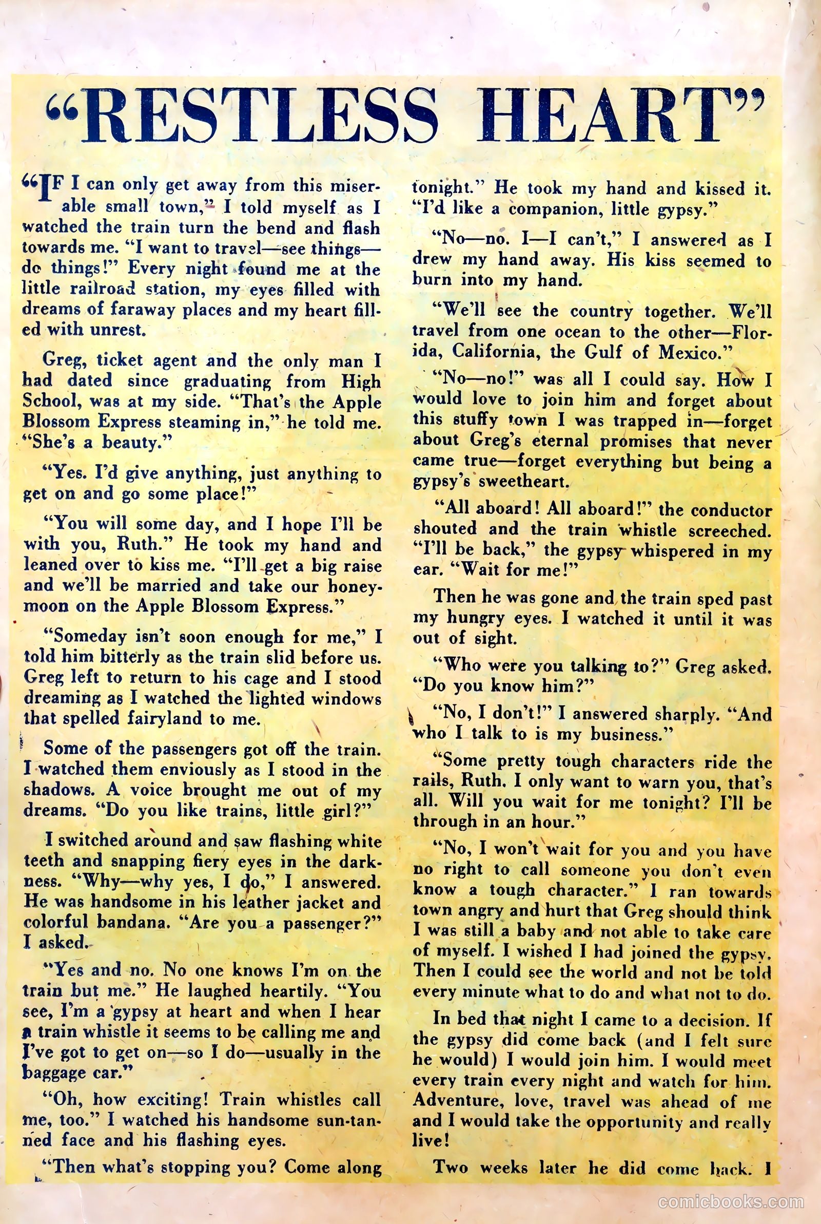 Top Love Stories #10 (1952) — page 14 of 36