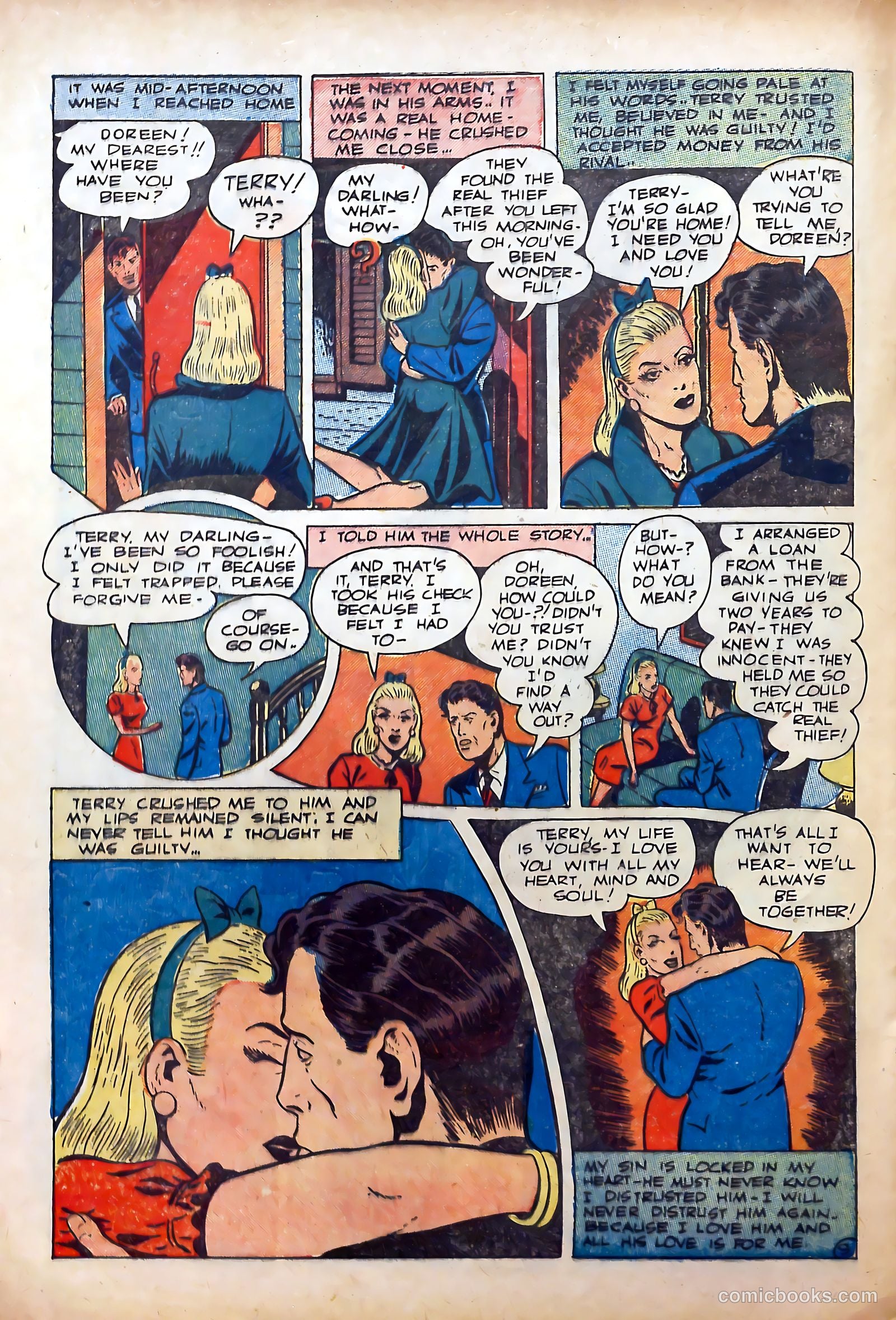 Top Love Stories #11 (1953) — page 20 of 36