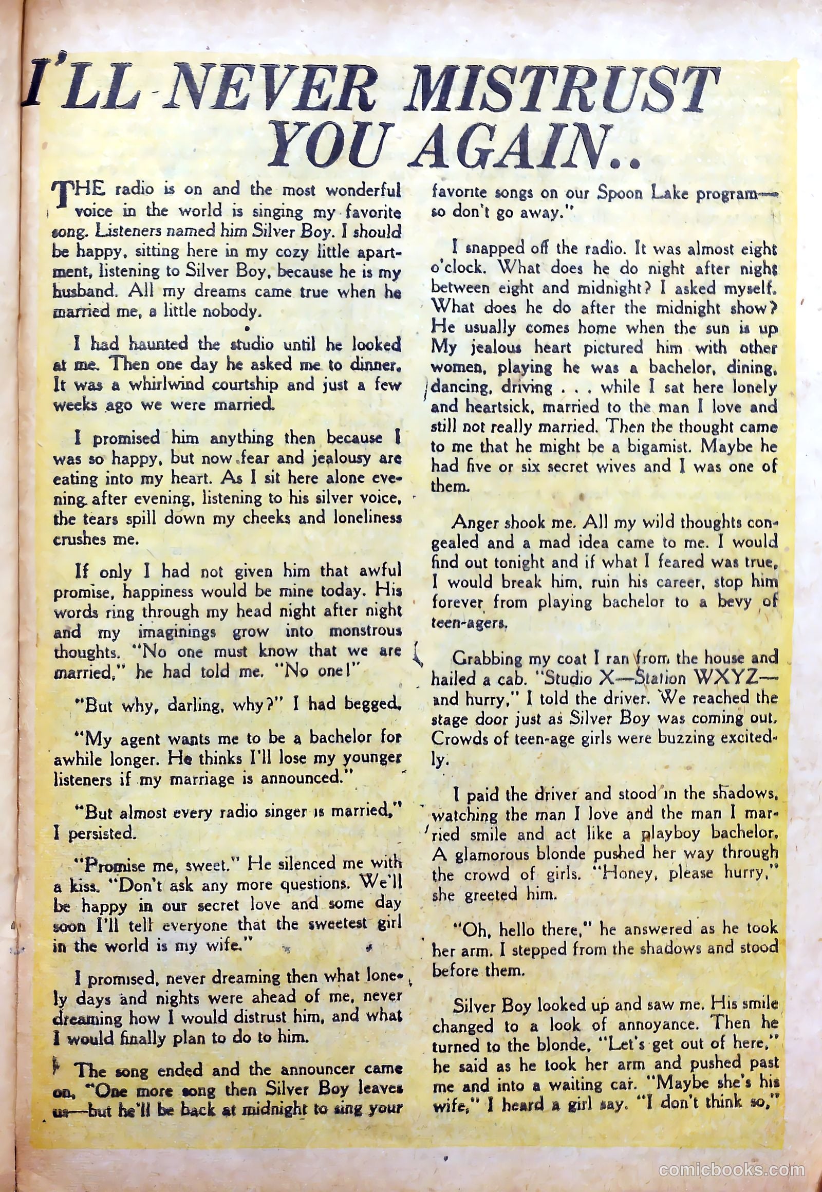 Top Love Stories #11 (1953) — page 21 of 36