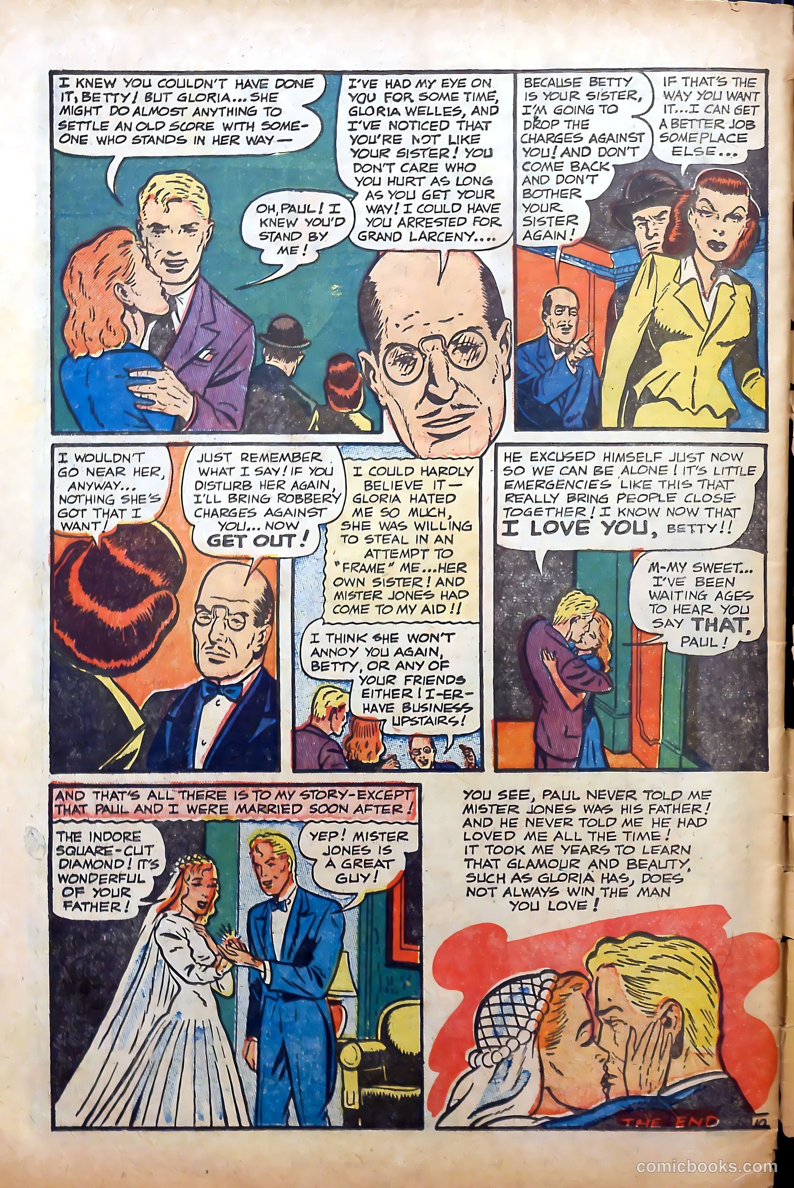 Top Love Stories #11 (1953) — page 34 of 36