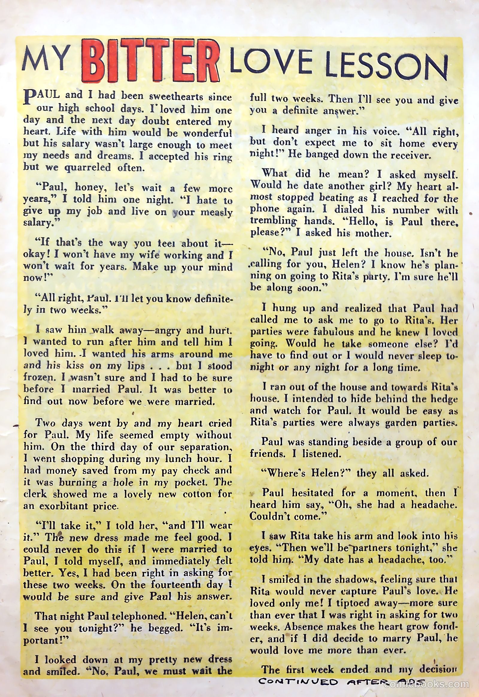 Top Love Stories #12 (1953) — page 11 of 39