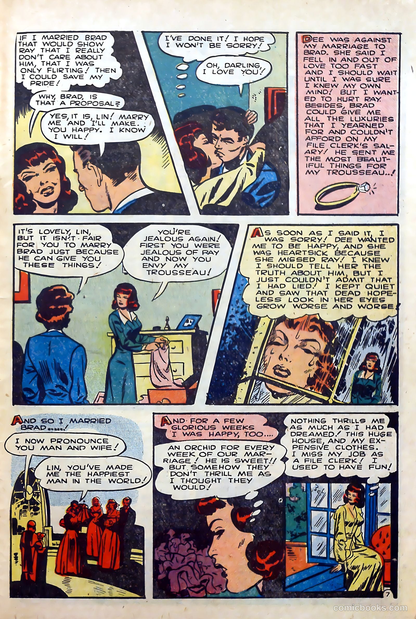 Top Love Stories #12 (1953) — page 33 of 39