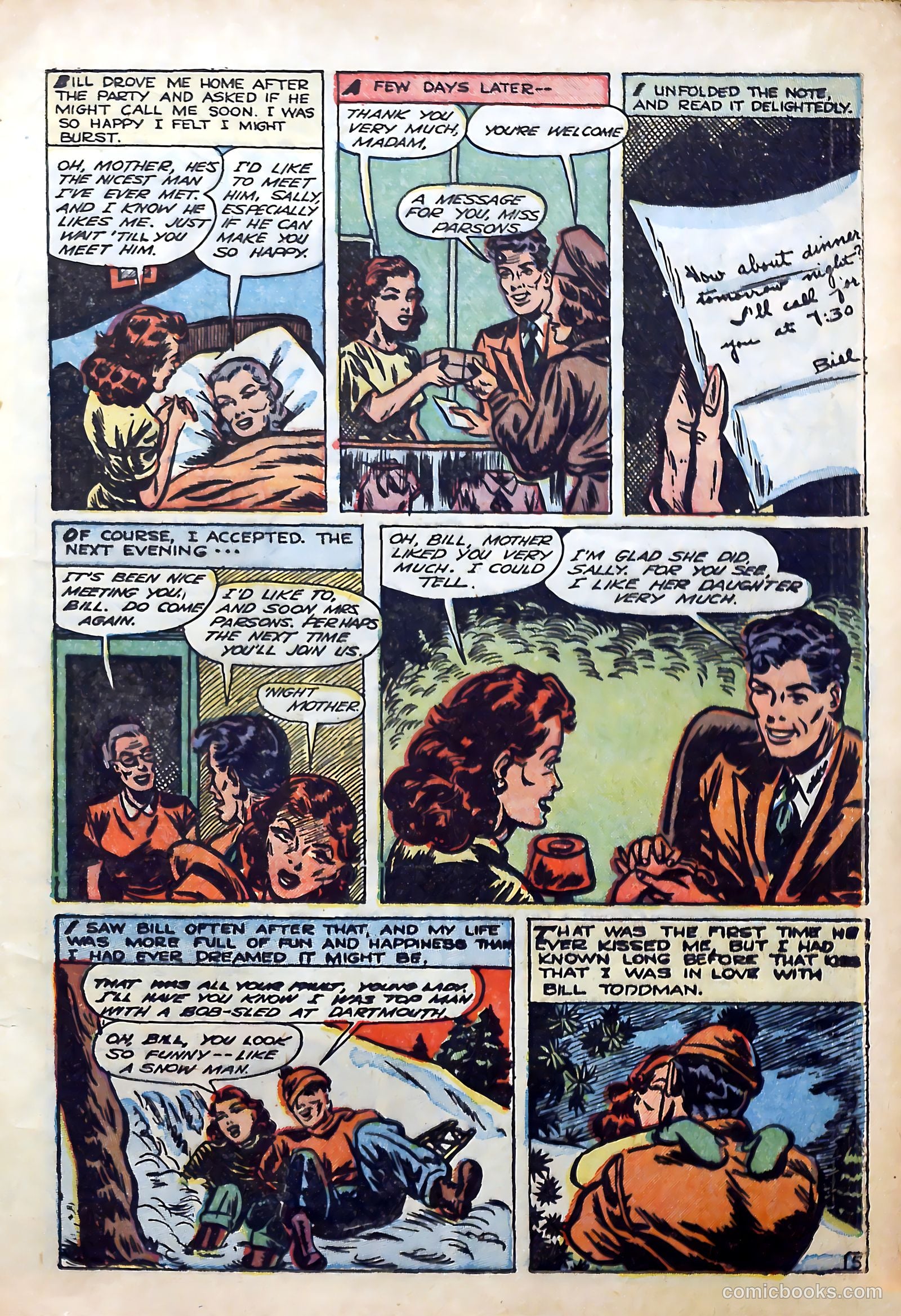 Top Love Stories #14 (1953) — page 17 of 37