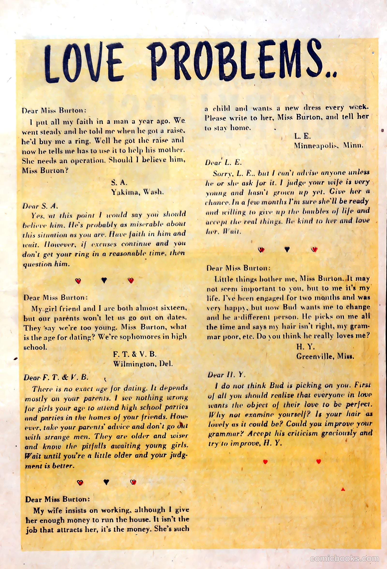 Top Love Stories #15 (1953) — page 9 of 36