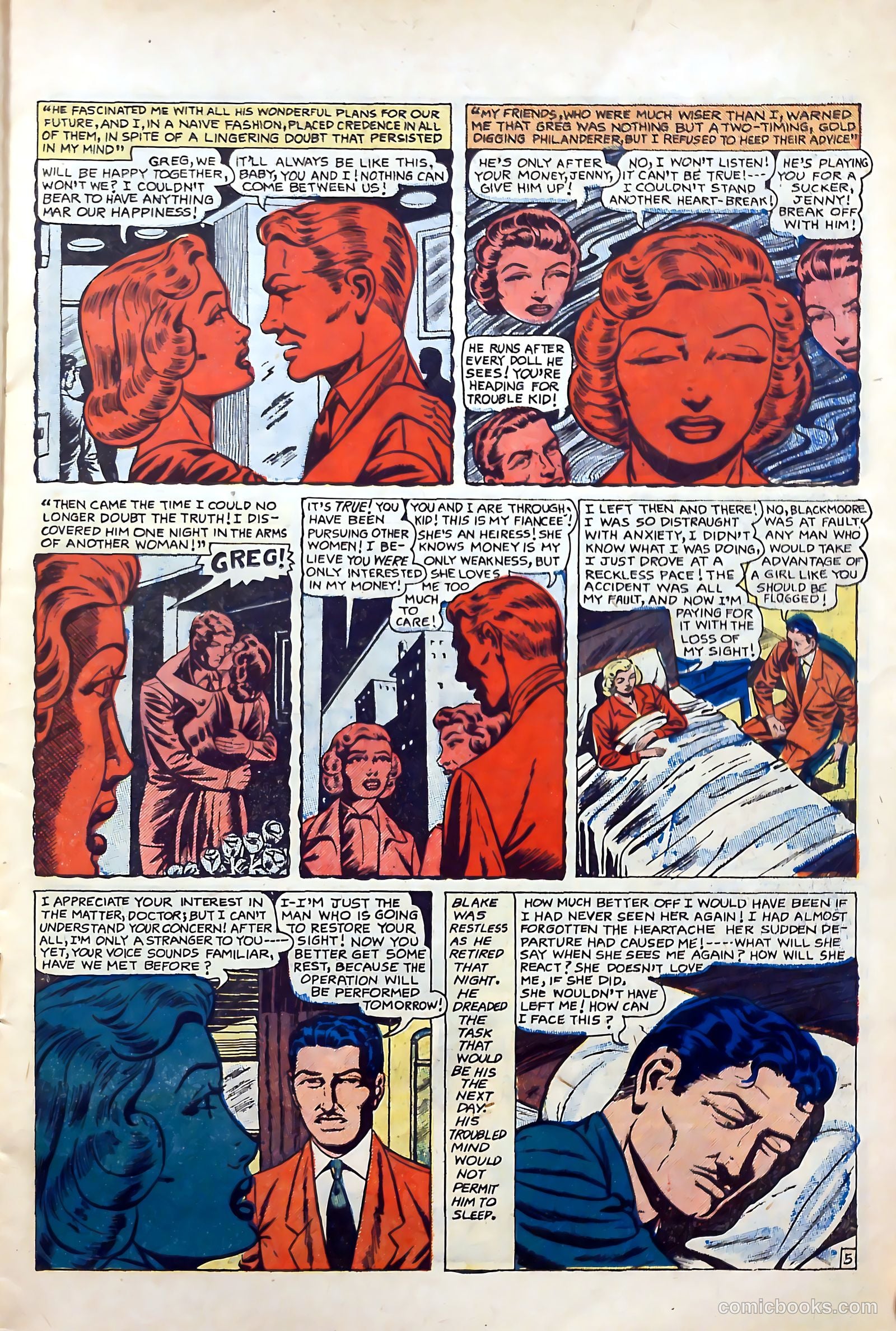 Top Love Stories #16 (1954) — page 7 of 37