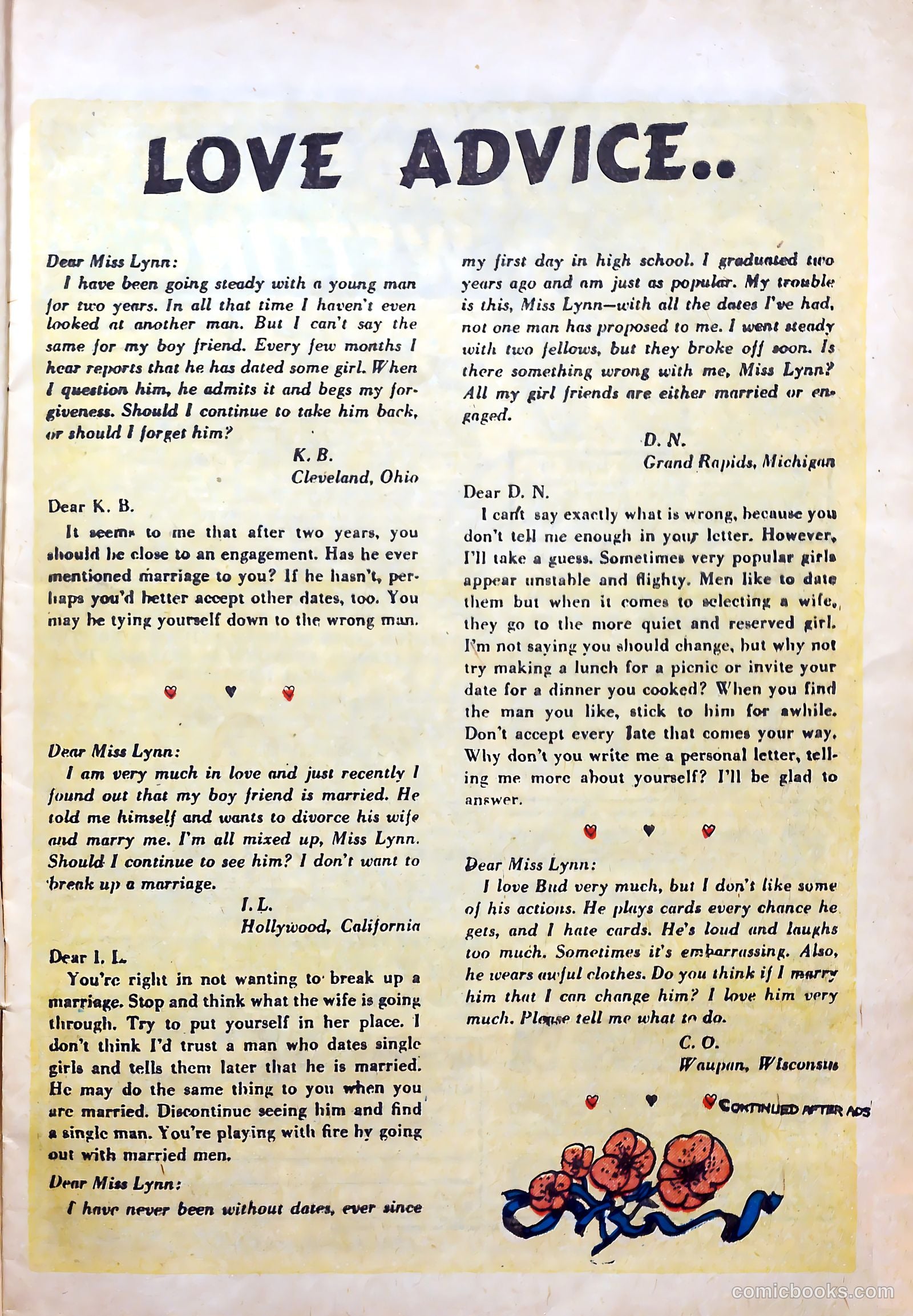 Top Love Stories #16 (1954) — page 9 of 37