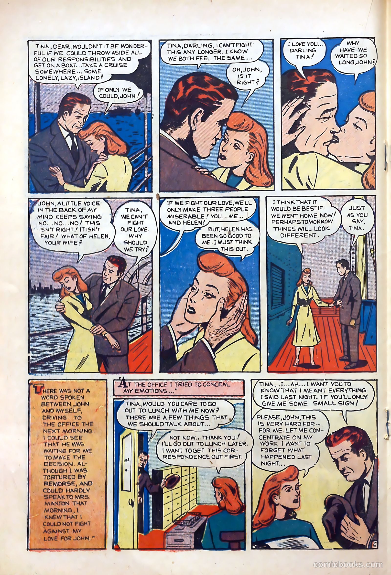 Top Love Stories #16 (1954) — page 18 of 37