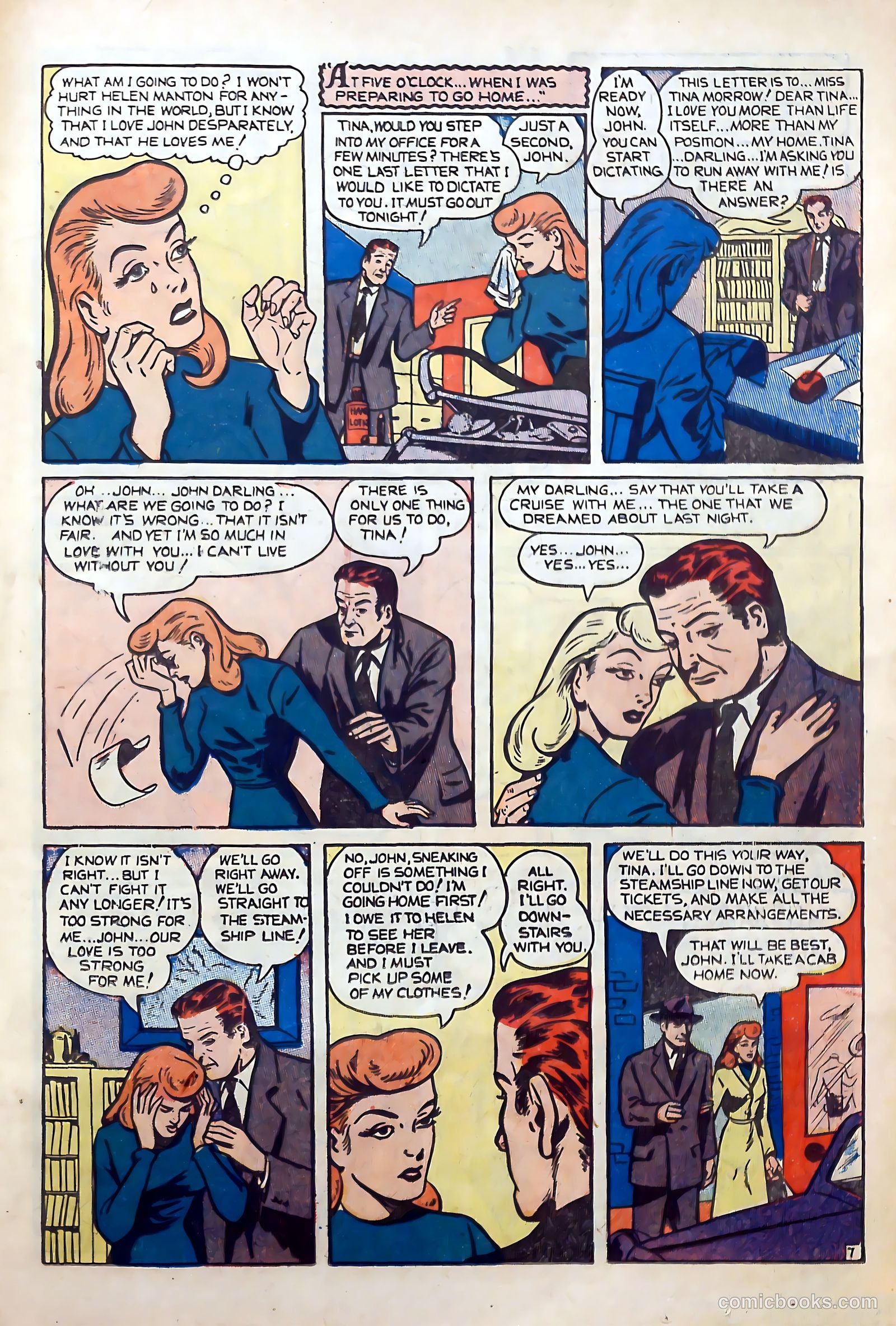 Top Love Stories #16 (1954) — page 19 of 37