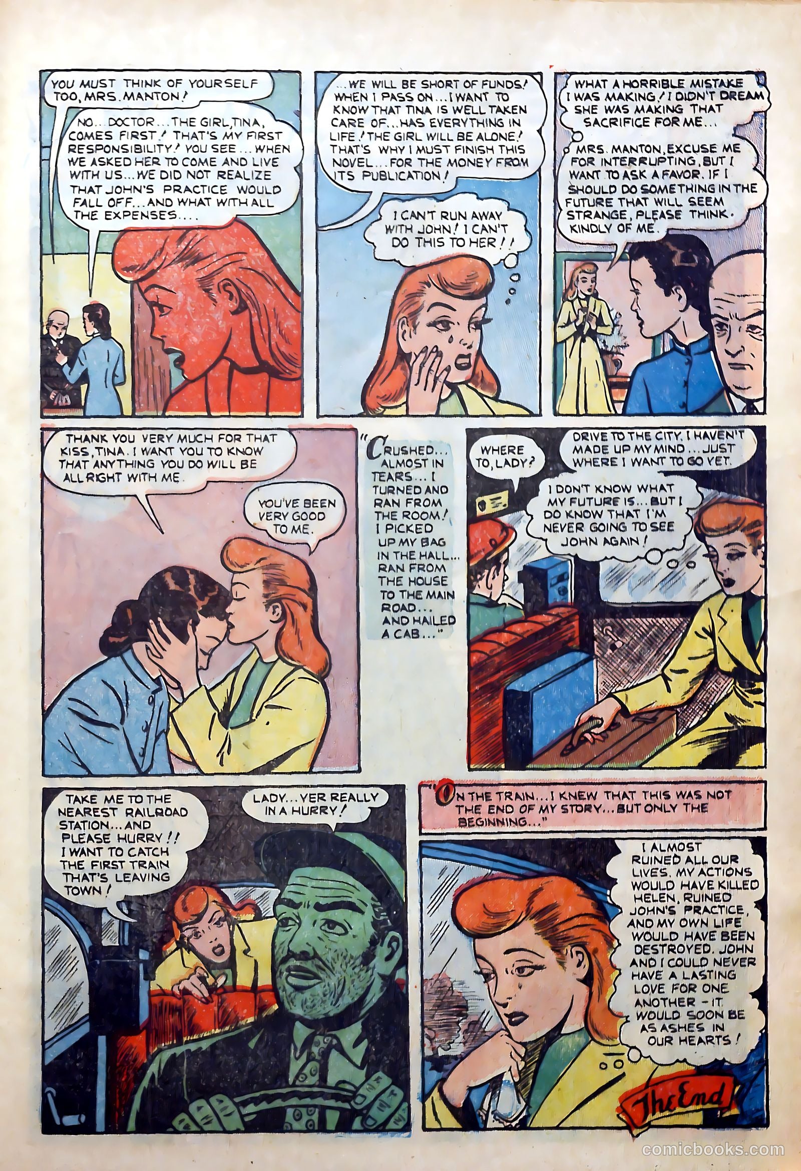Top Love Stories #16 (1954) — page 21 of 37