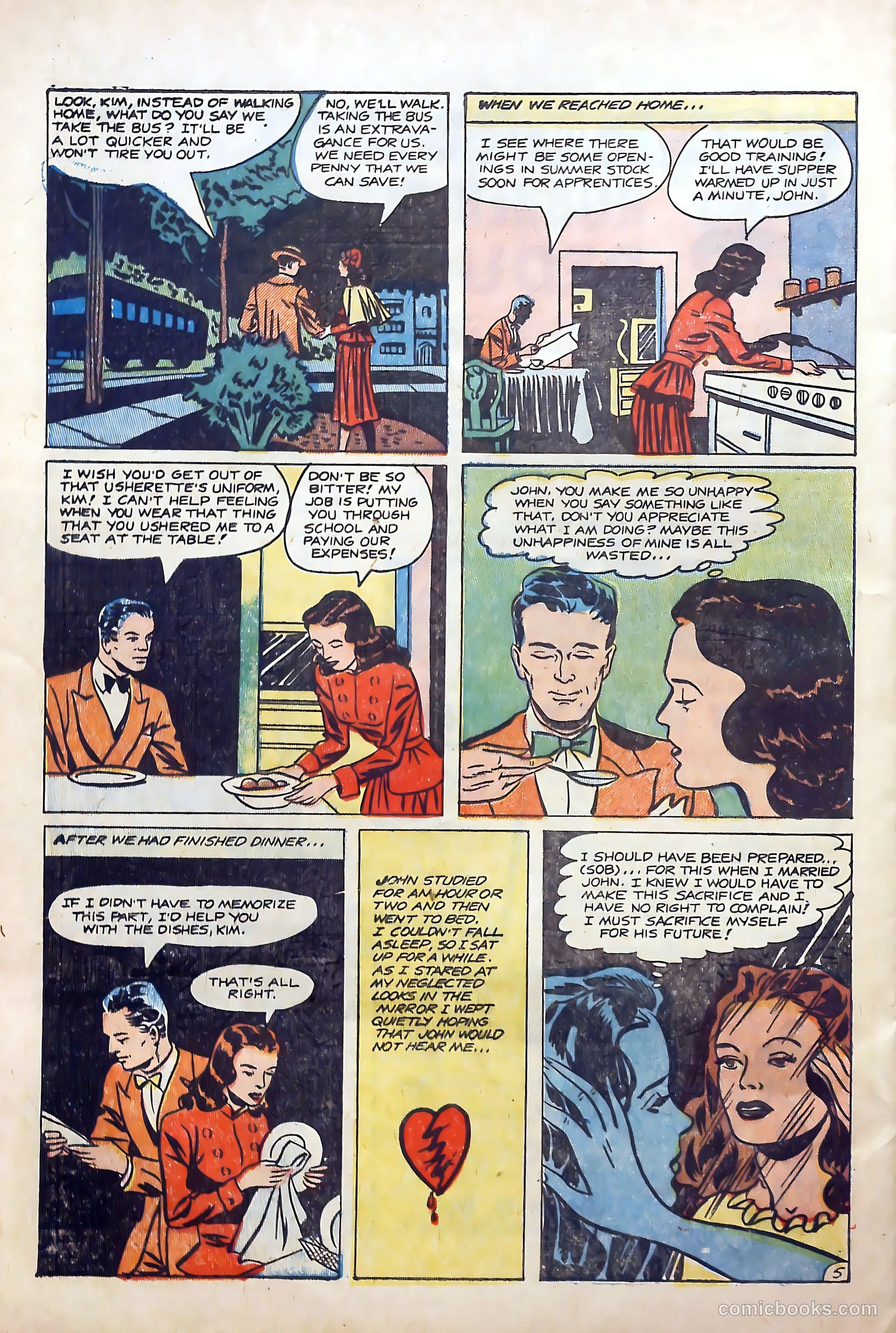 Top Love Stories #16 (1954) — page 28 of 37