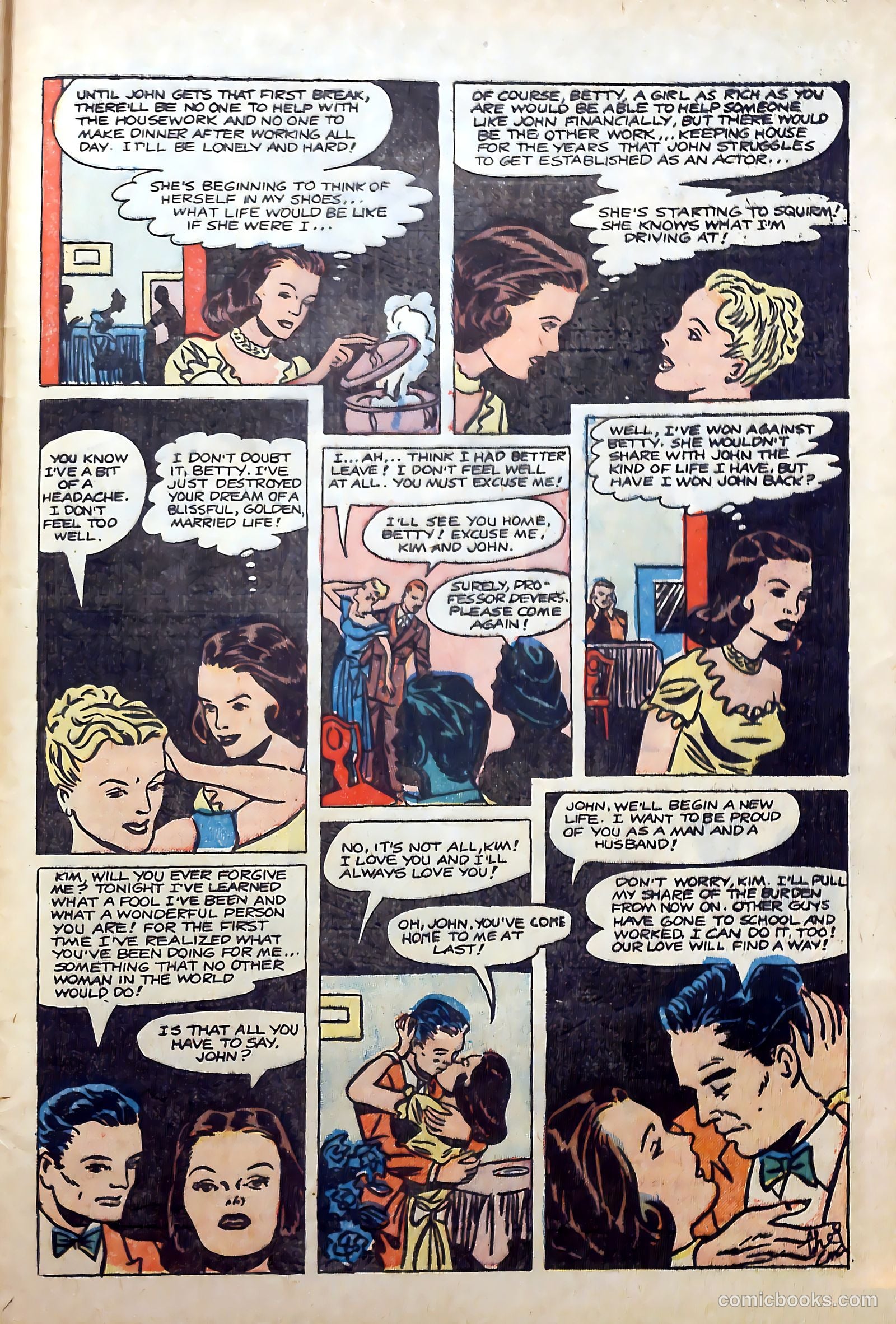 Top Love Stories #16 (1954) — page 33 of 37