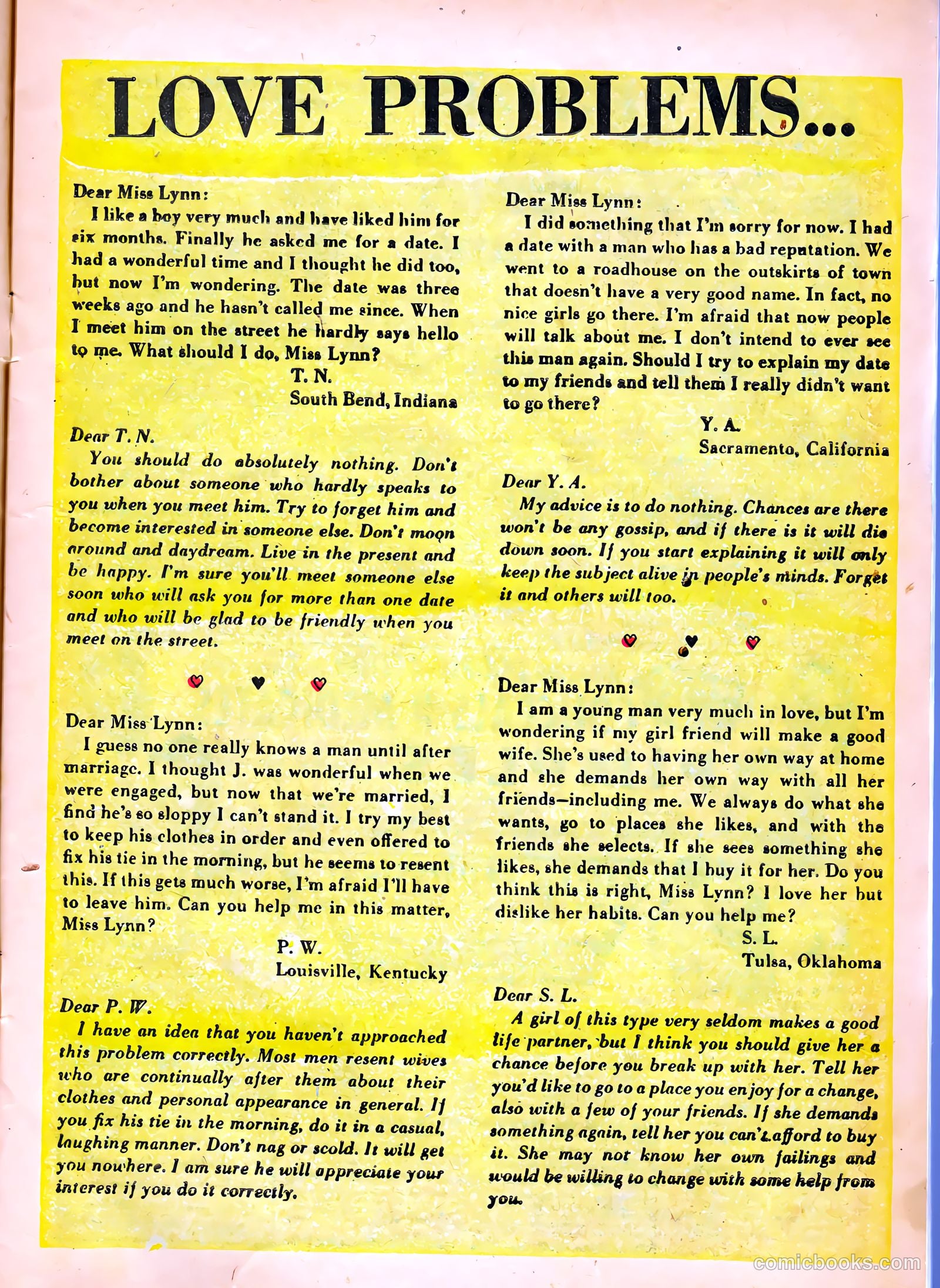 Top Love Stories #17 (1954) — page 9 of 36