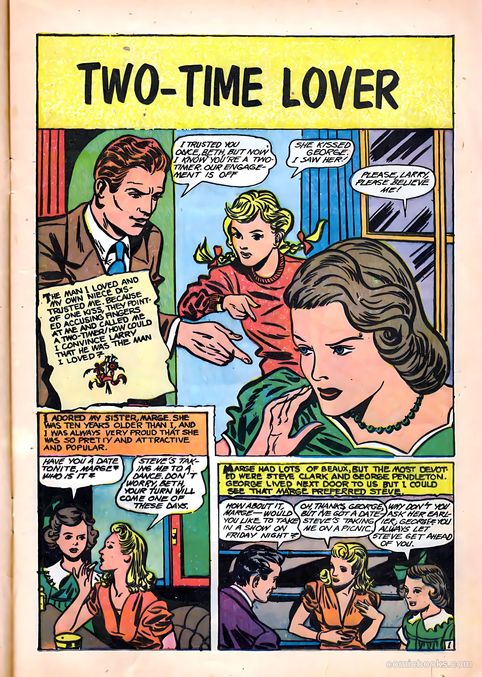 Top Love Stories #17 (1954) — page 13 of 36