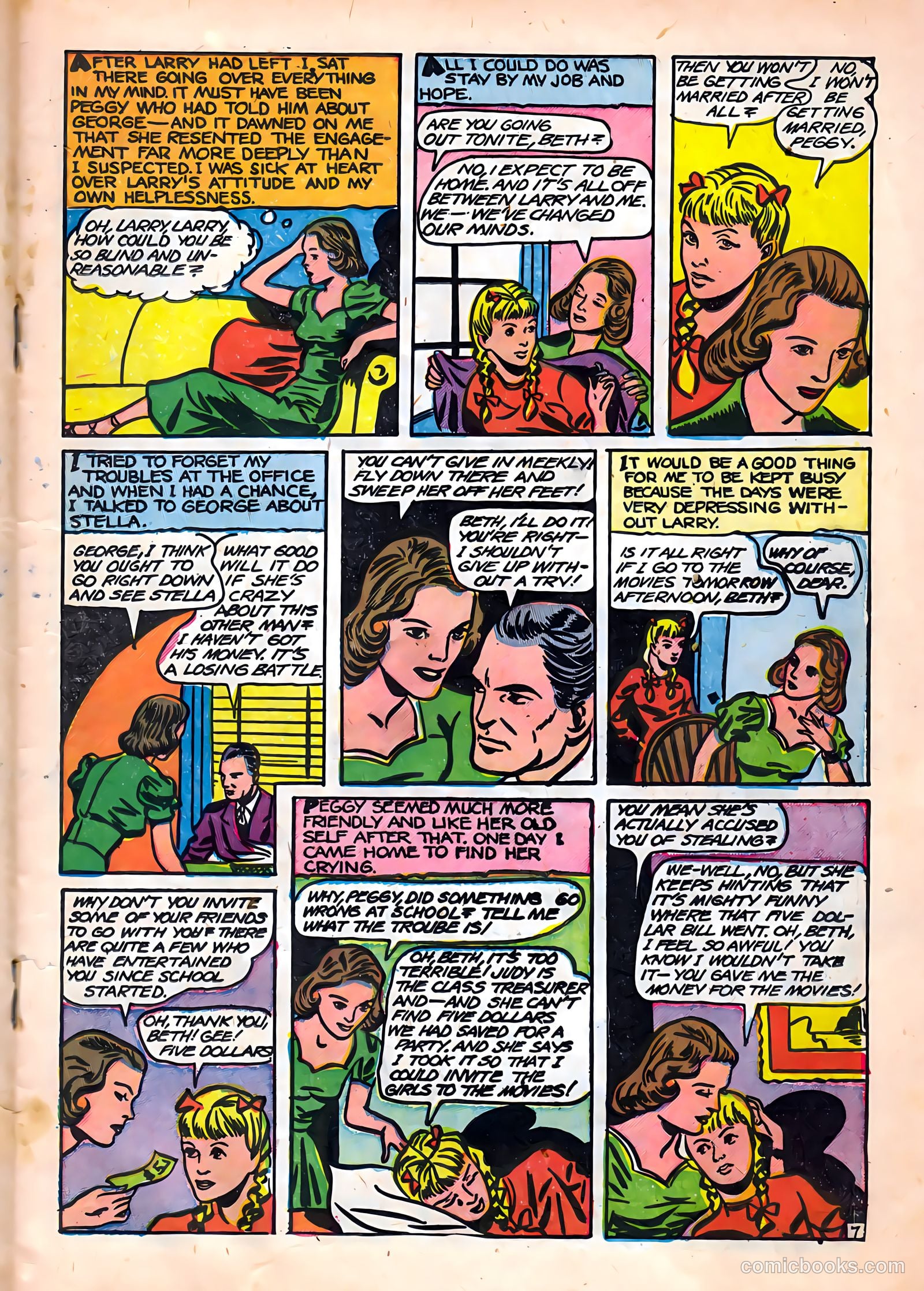Top Love Stories #17 (1954) — page 19 of 36