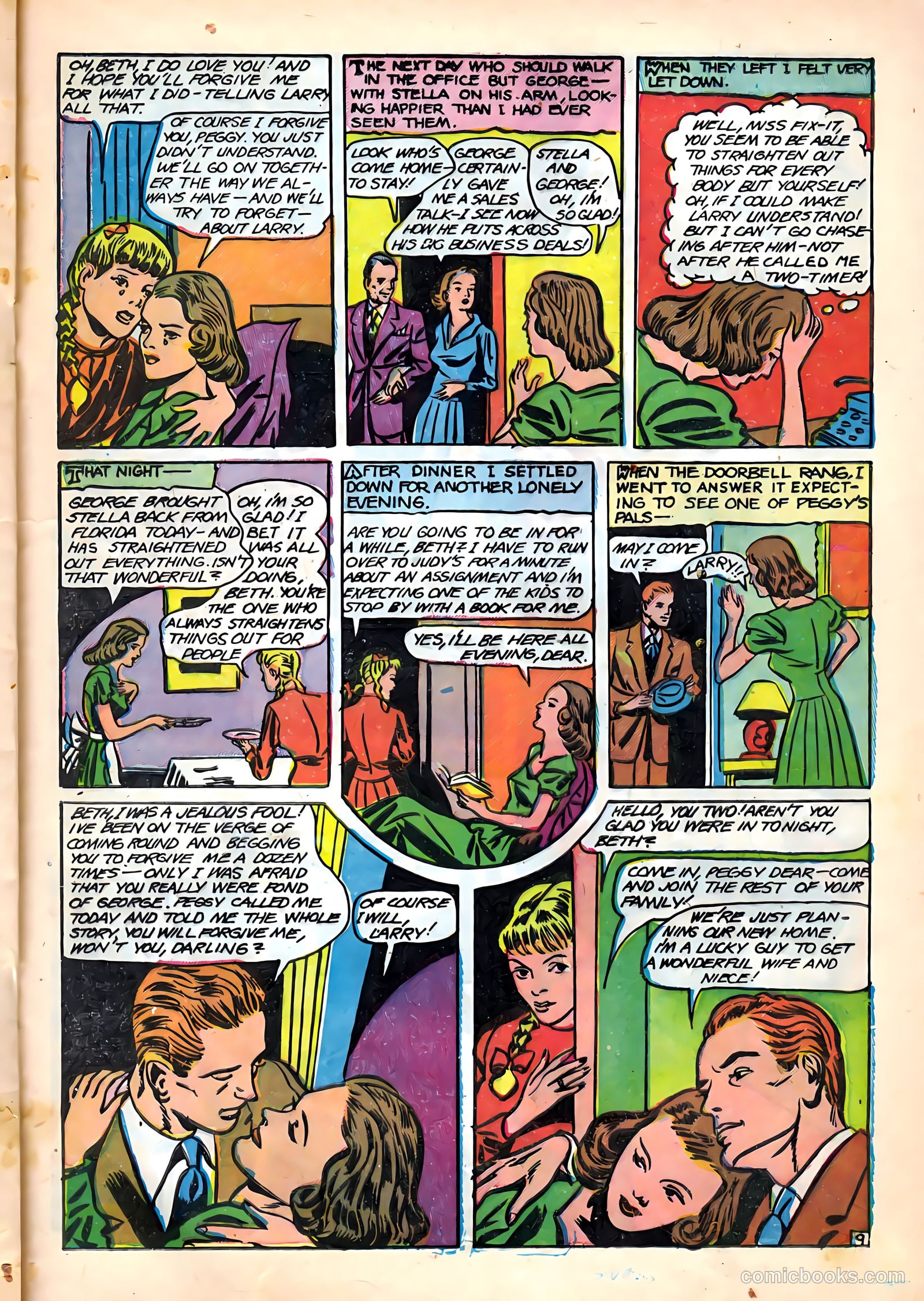 Top Love Stories #17 (1954) — page 21 of 36