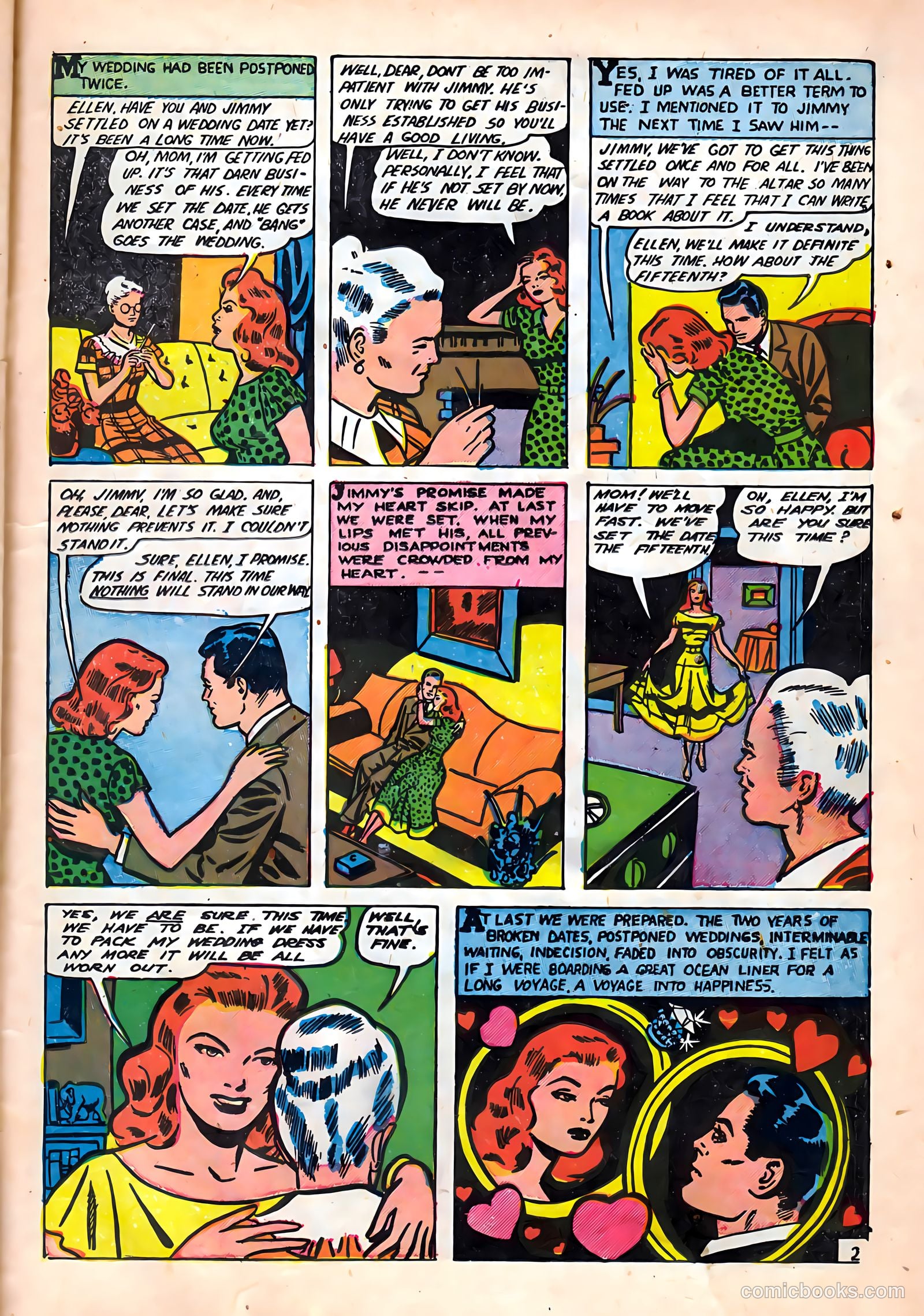 Top Love Stories #17 (1954) — page 23 of 36