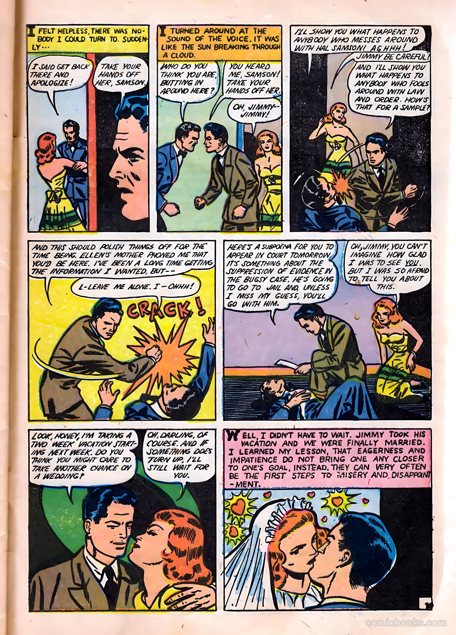 Top Love Stories #17 (1954) — page 33 of 36