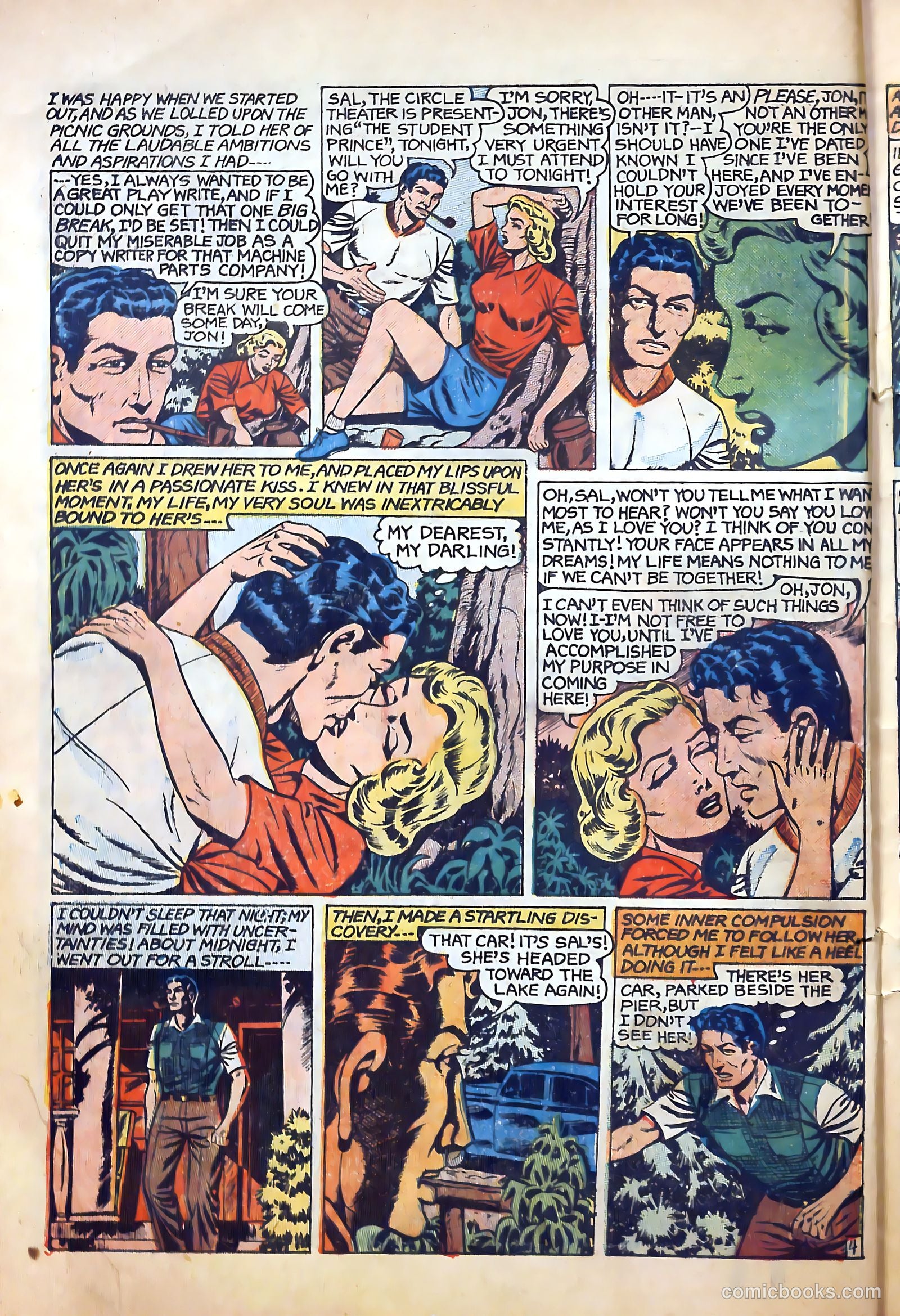 Top Love Stories #18 (1954) — page 6 of 36