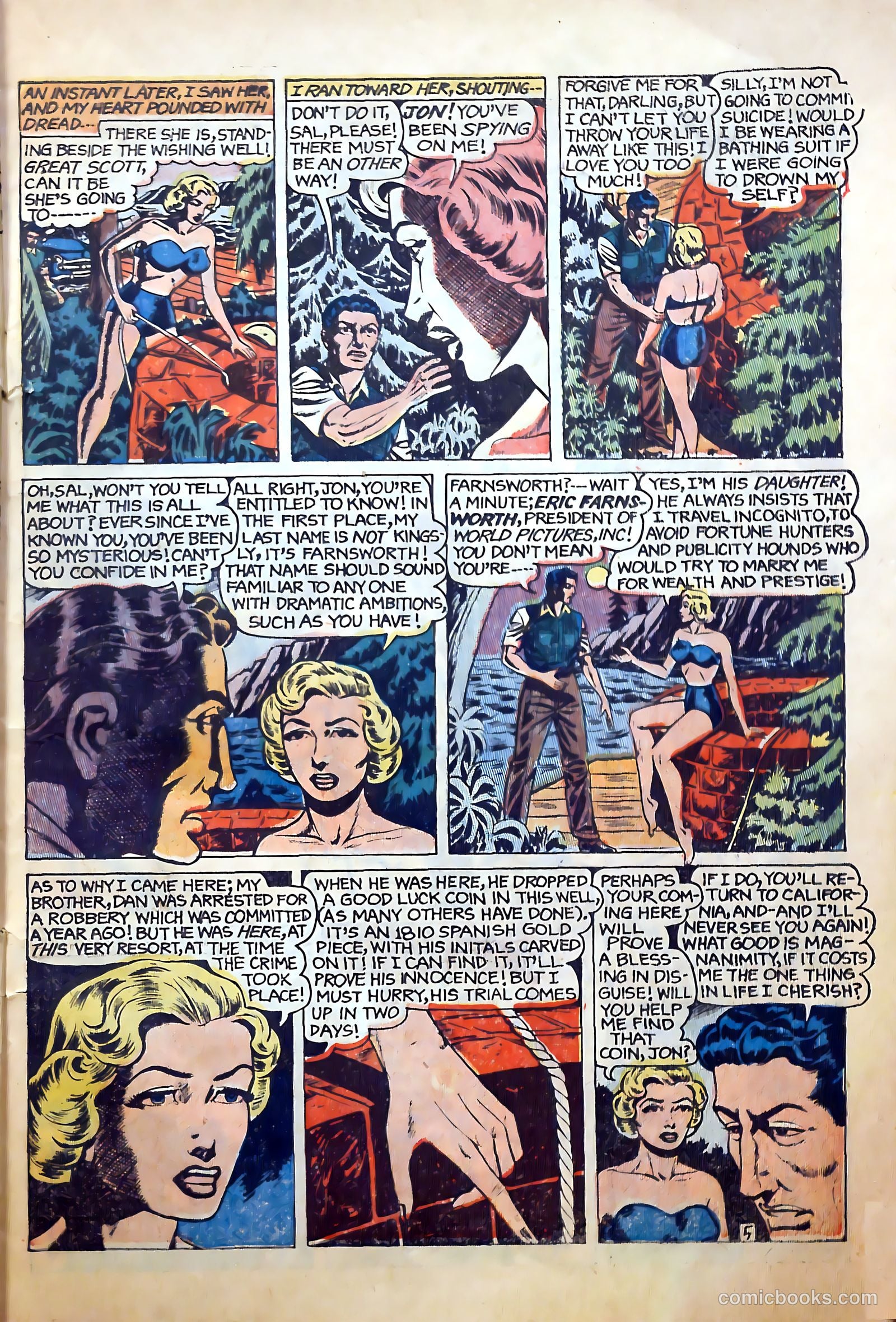 Top Love Stories #18 (1954) — page 7 of 36