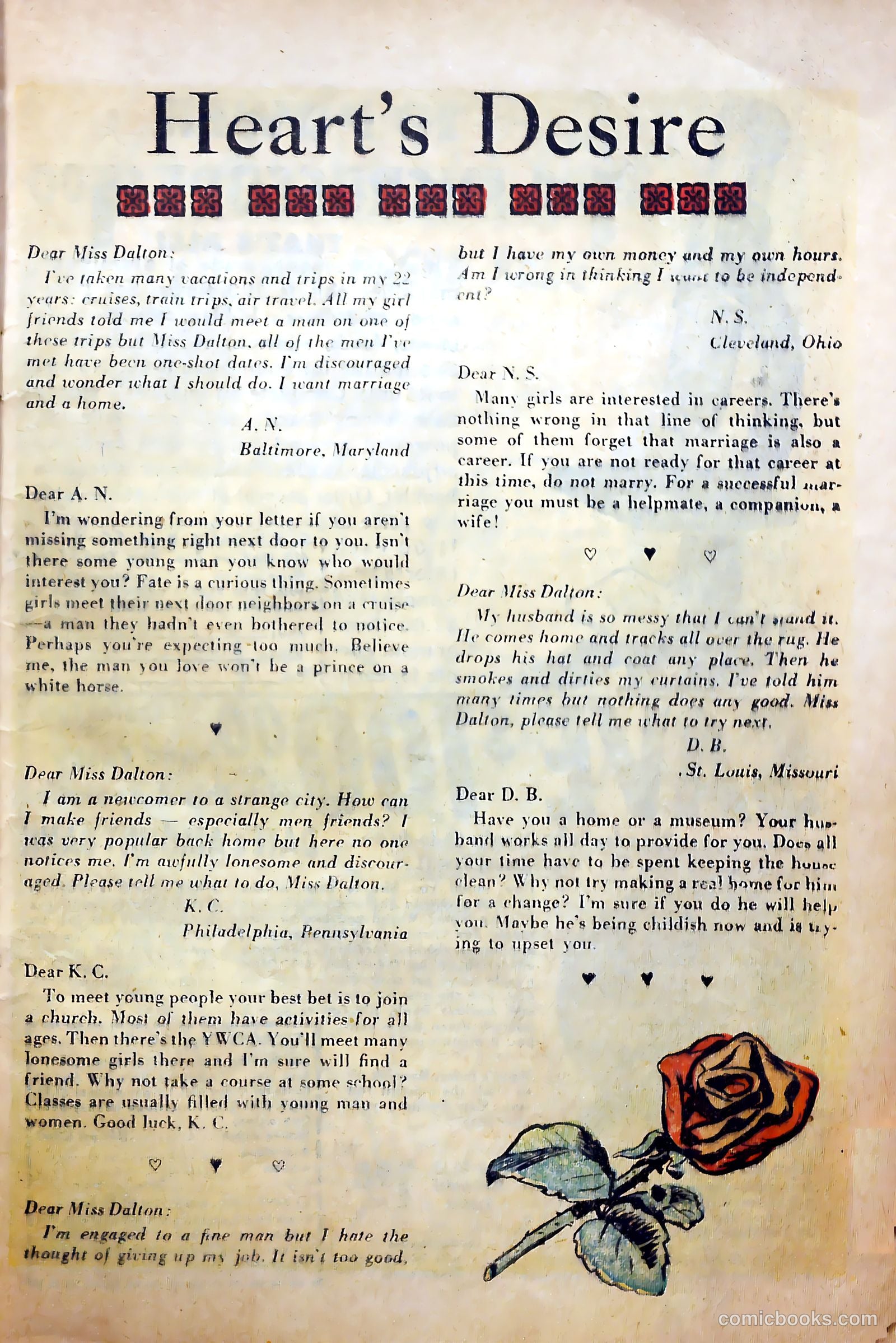 Top Love Stories #18 (1954) — page 9 of 36