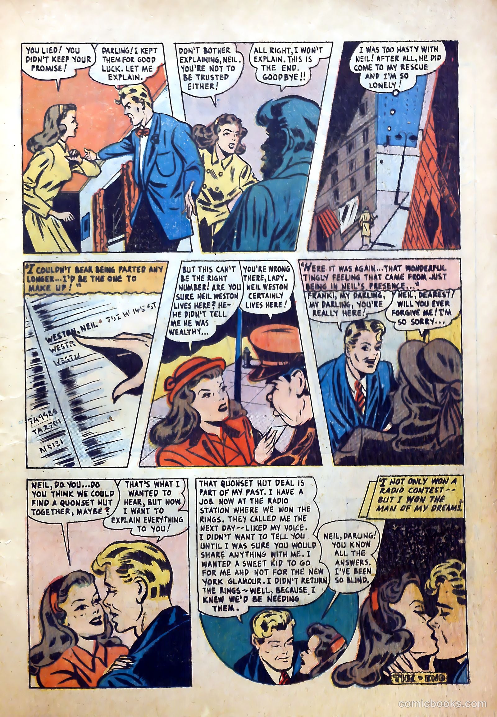 Top Love Stories #18 (1954) — page 21 of 36
