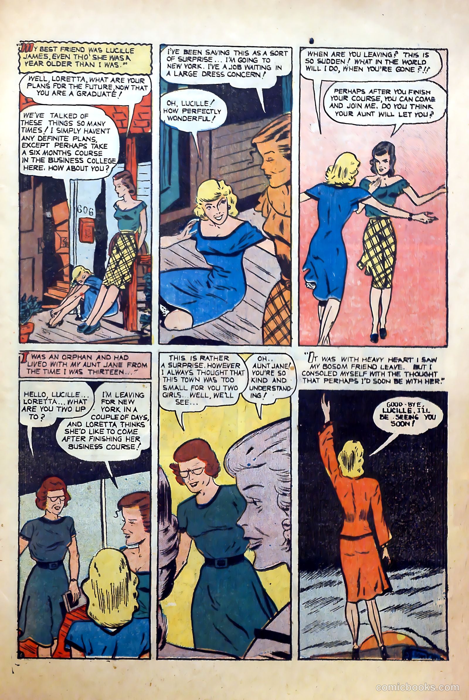 Top Love Stories #18 (1954) — page 23 of 36