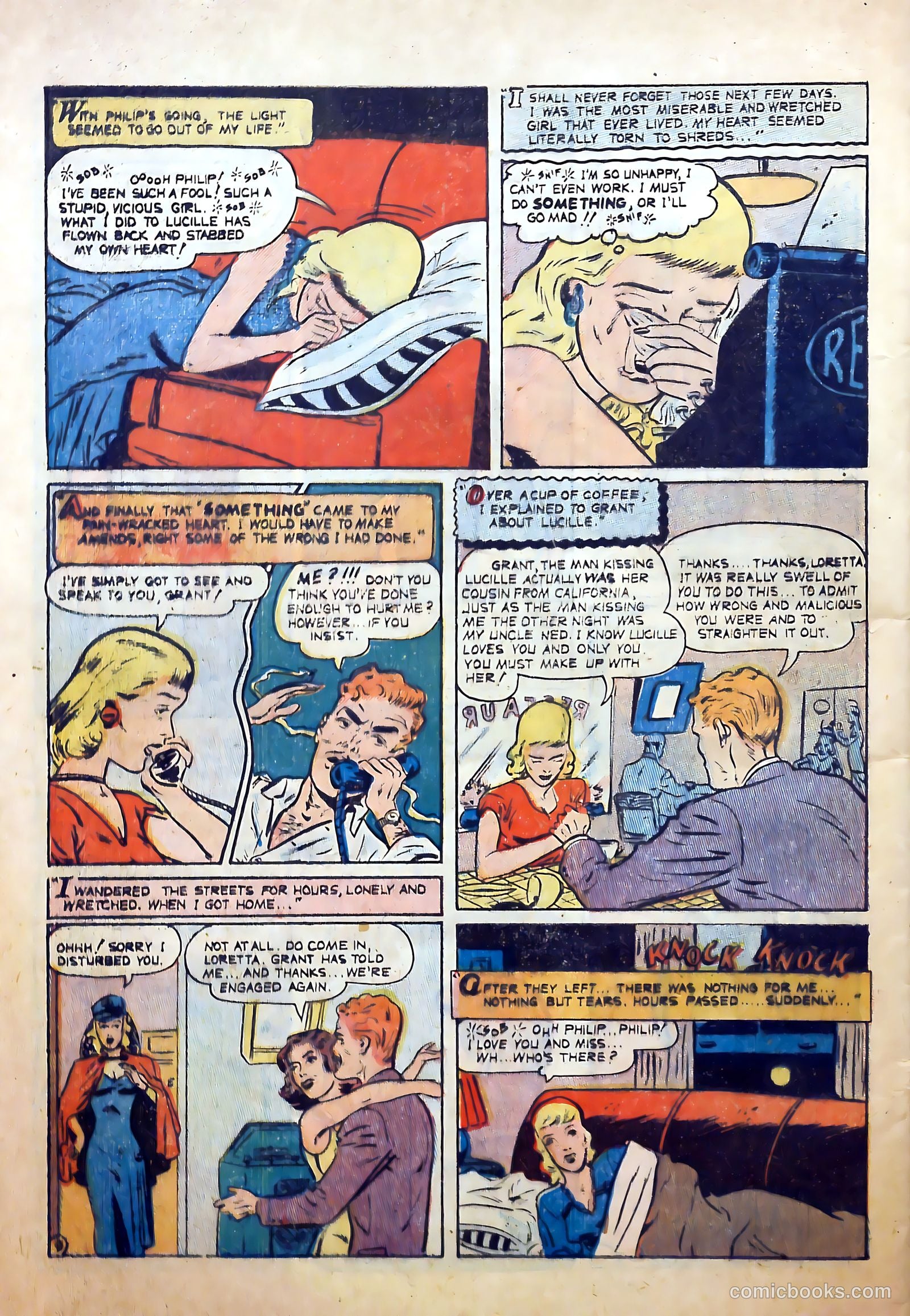 Top Love Stories #18 (1954) — page 32 of 36