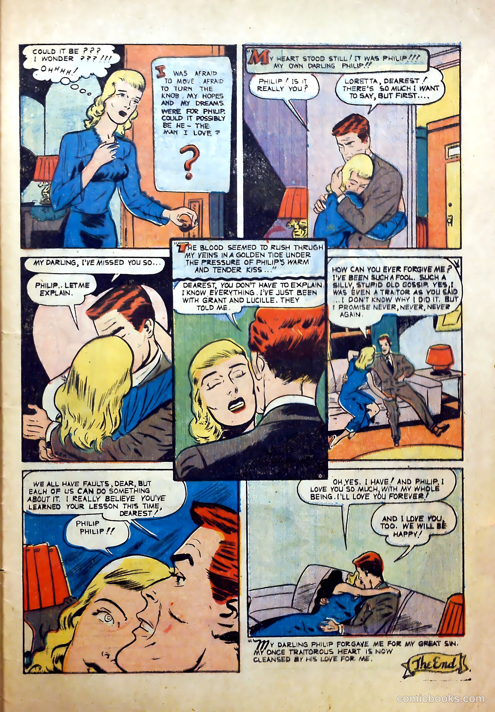 Top Love Stories #18 (1954) — page 33 of 36