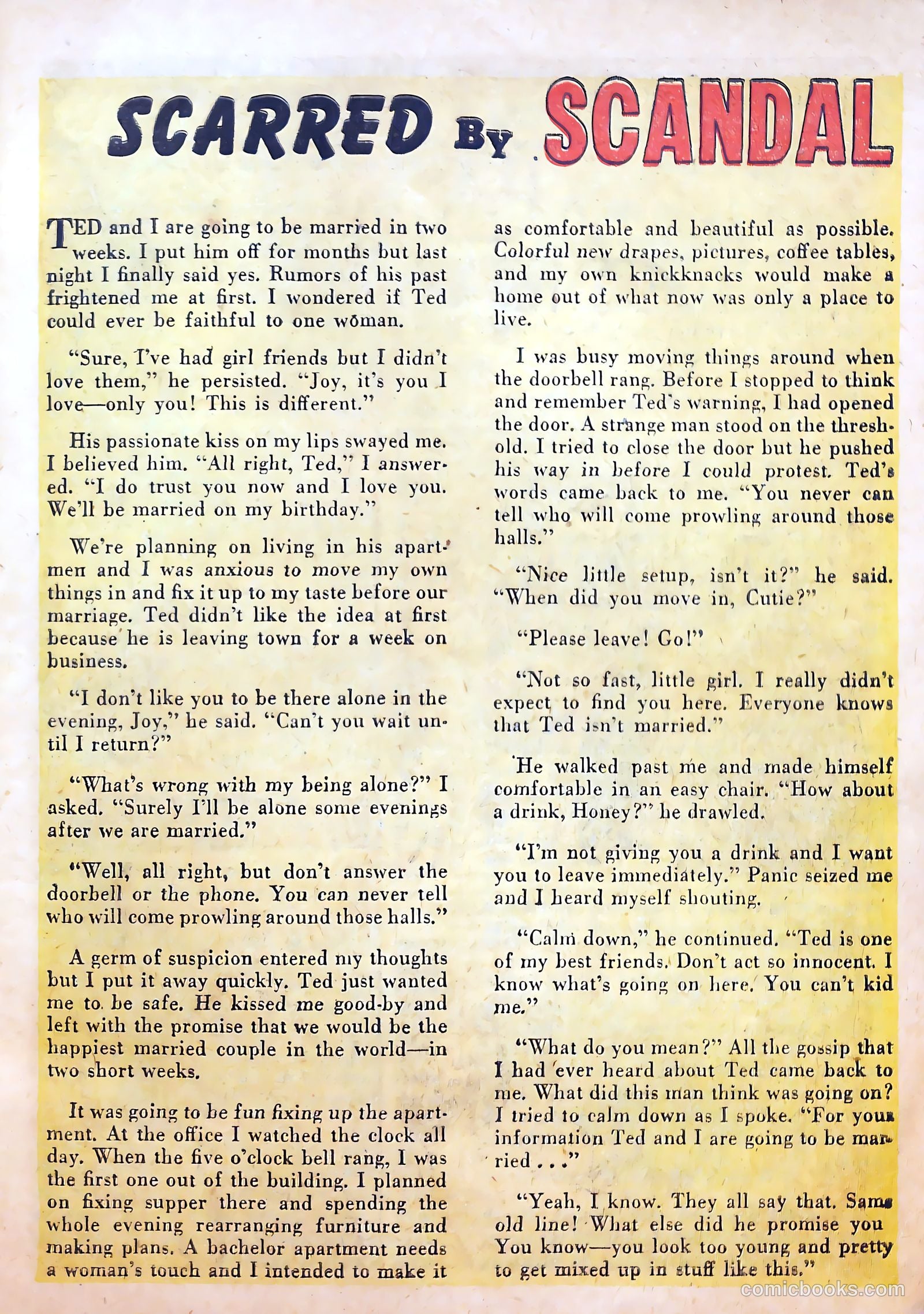 Top Love Stories #3 (1951) — page 21 of 36