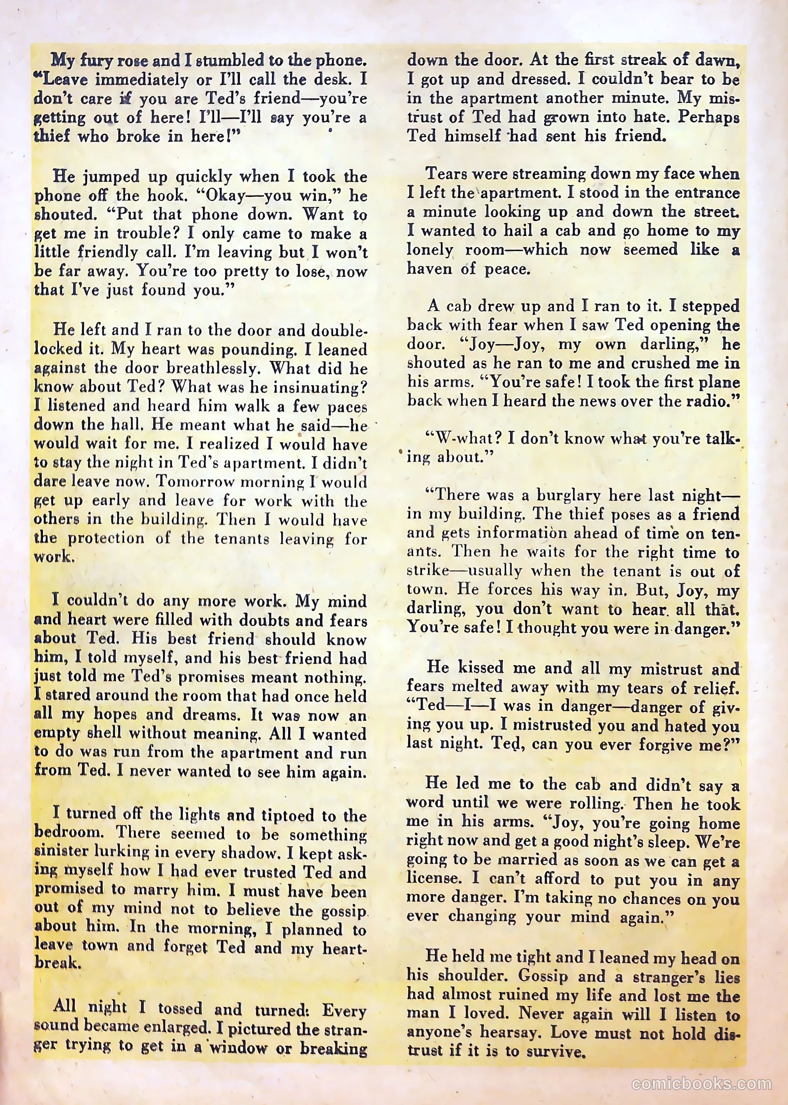Top Love Stories #3 (1951) — page 22 of 36