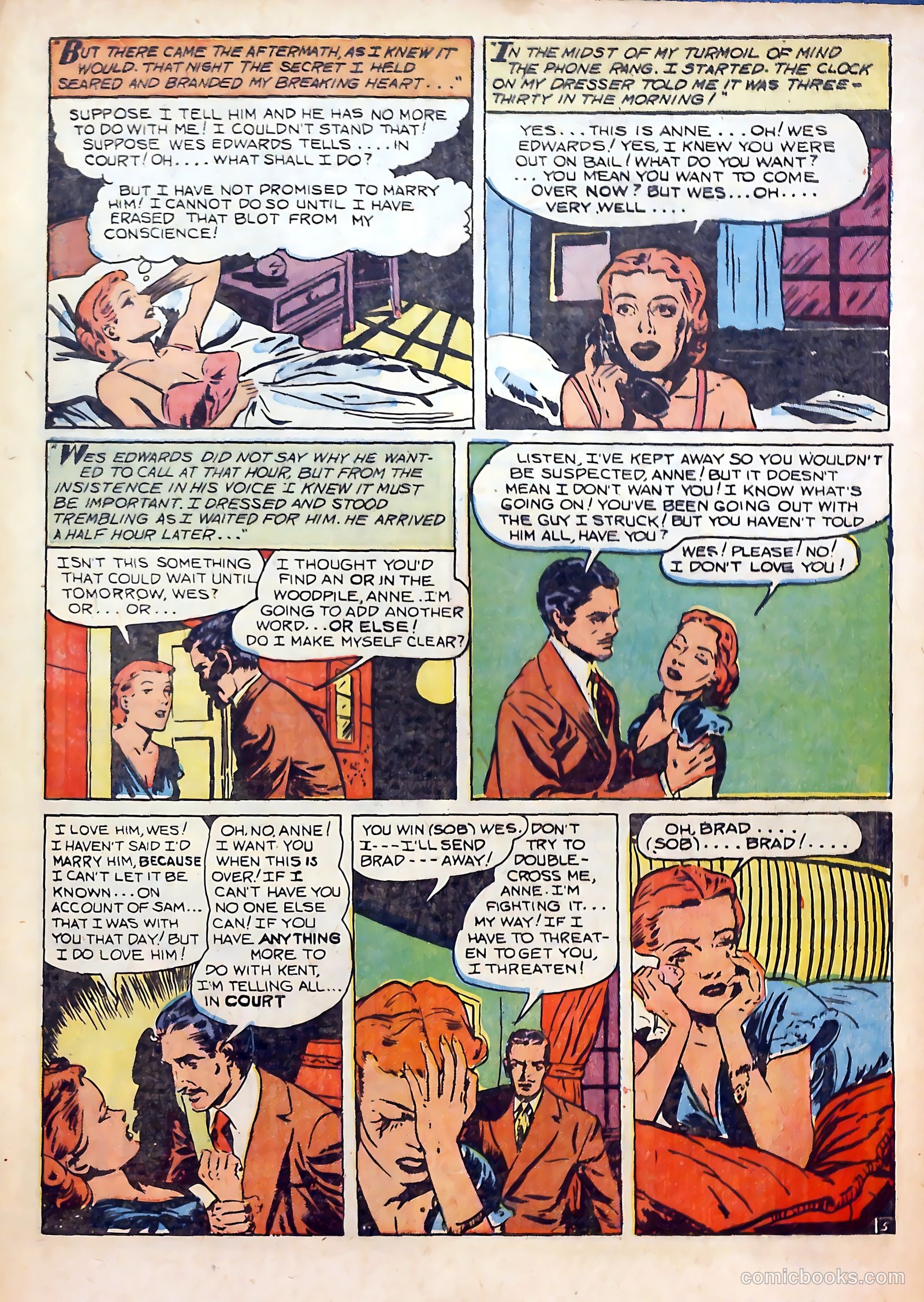 Top Love Stories #6 (1952) — page 17 of 36
