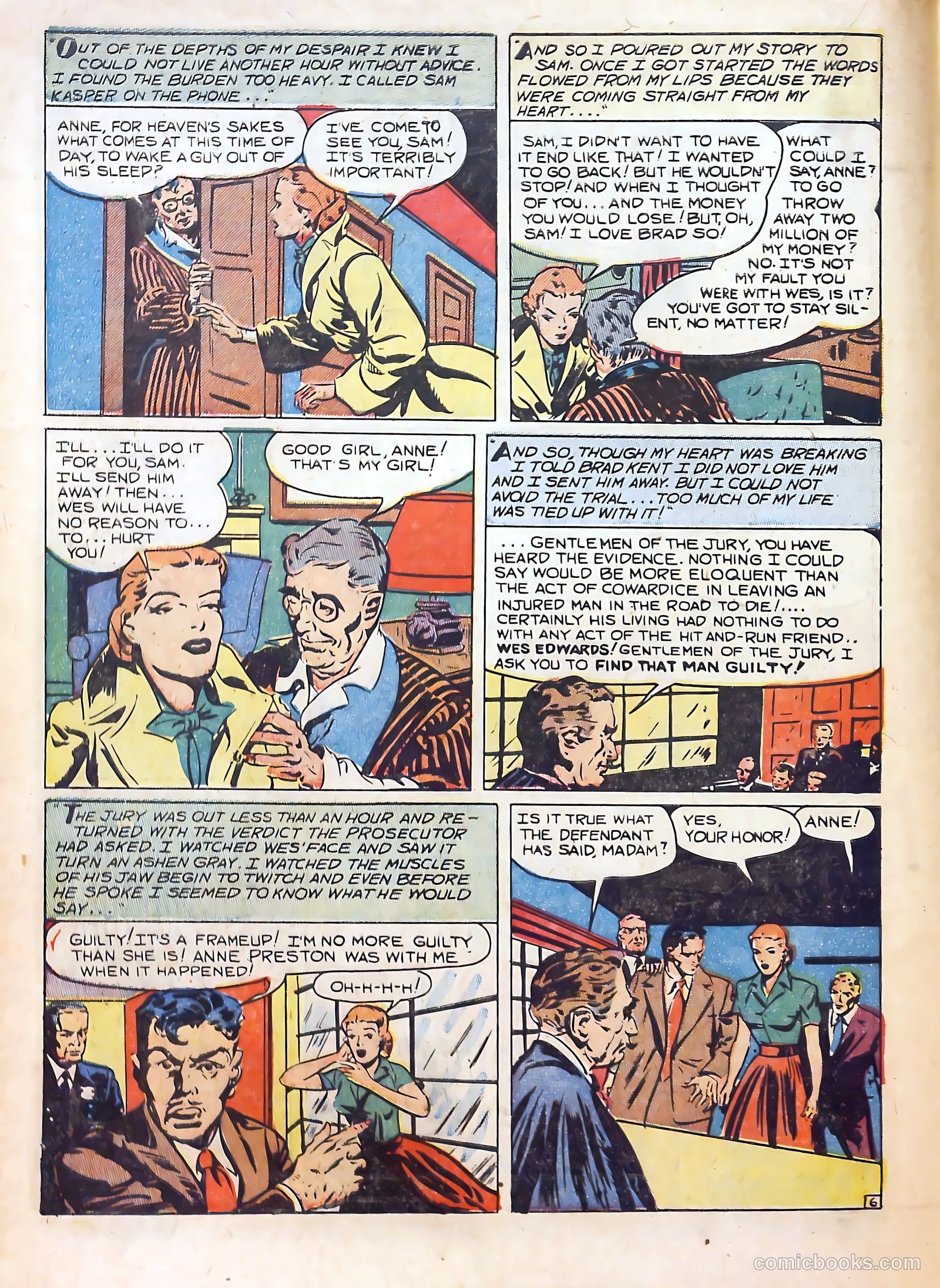 Top Love Stories #6 (1952) — page 18 of 36