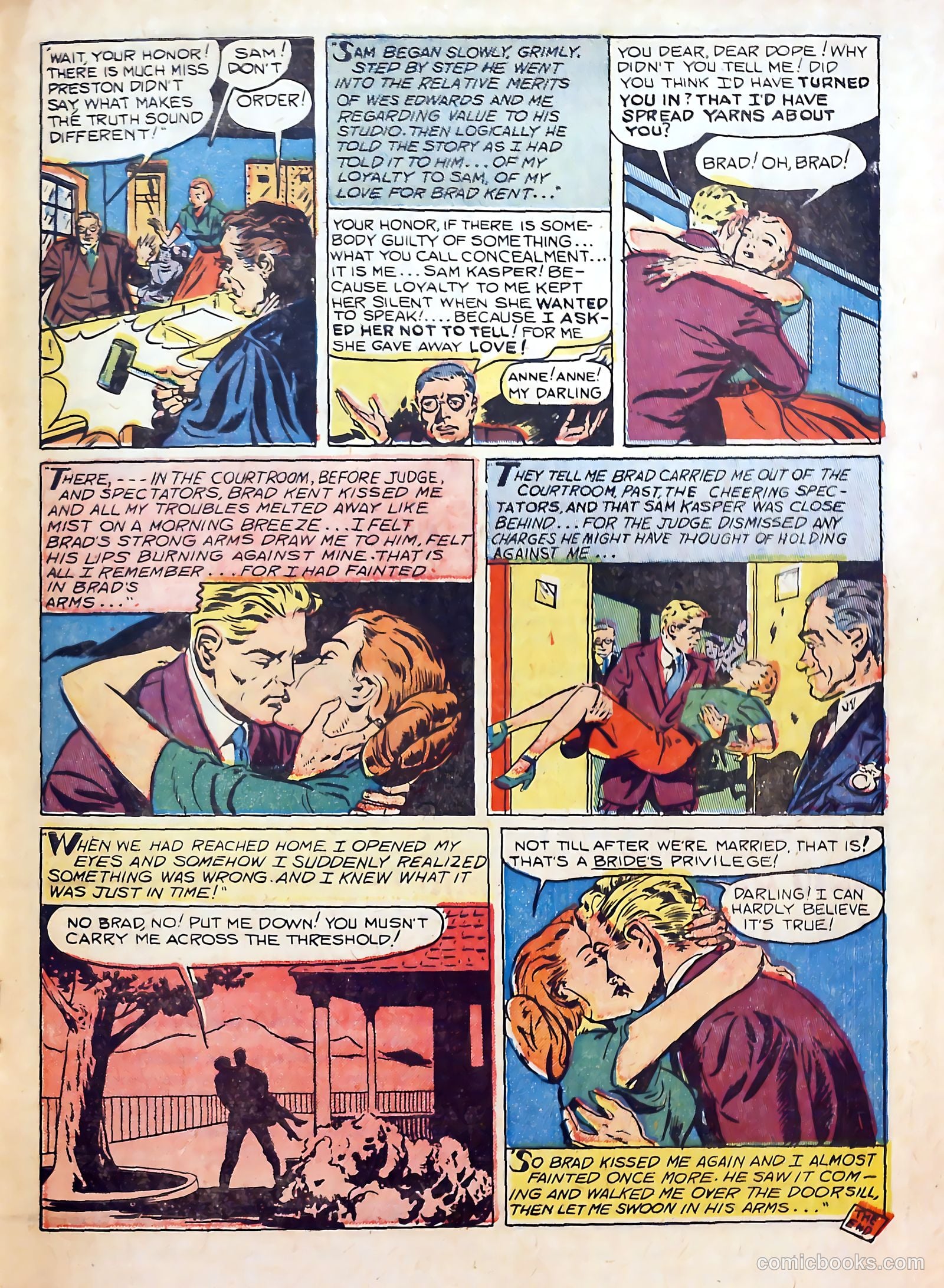 Top Love Stories #6 (1952) — page 19 of 36