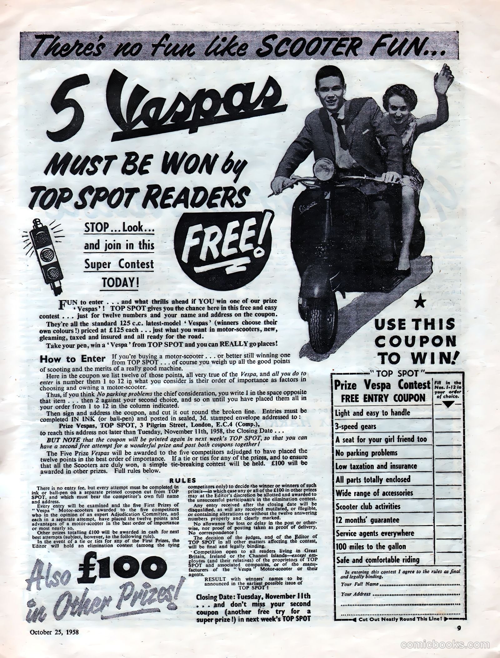 Top Spot #1 (1958) — page 9 of 32