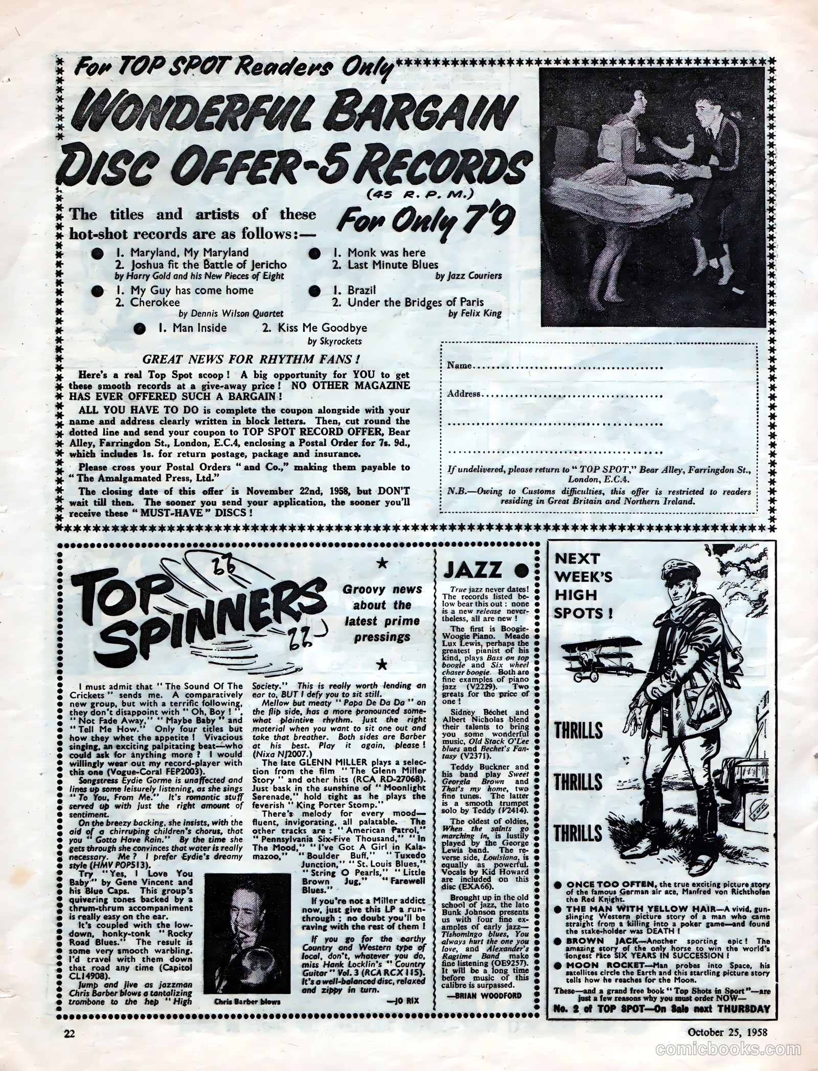 Top Spot #1 (1958) — page 22 of 32