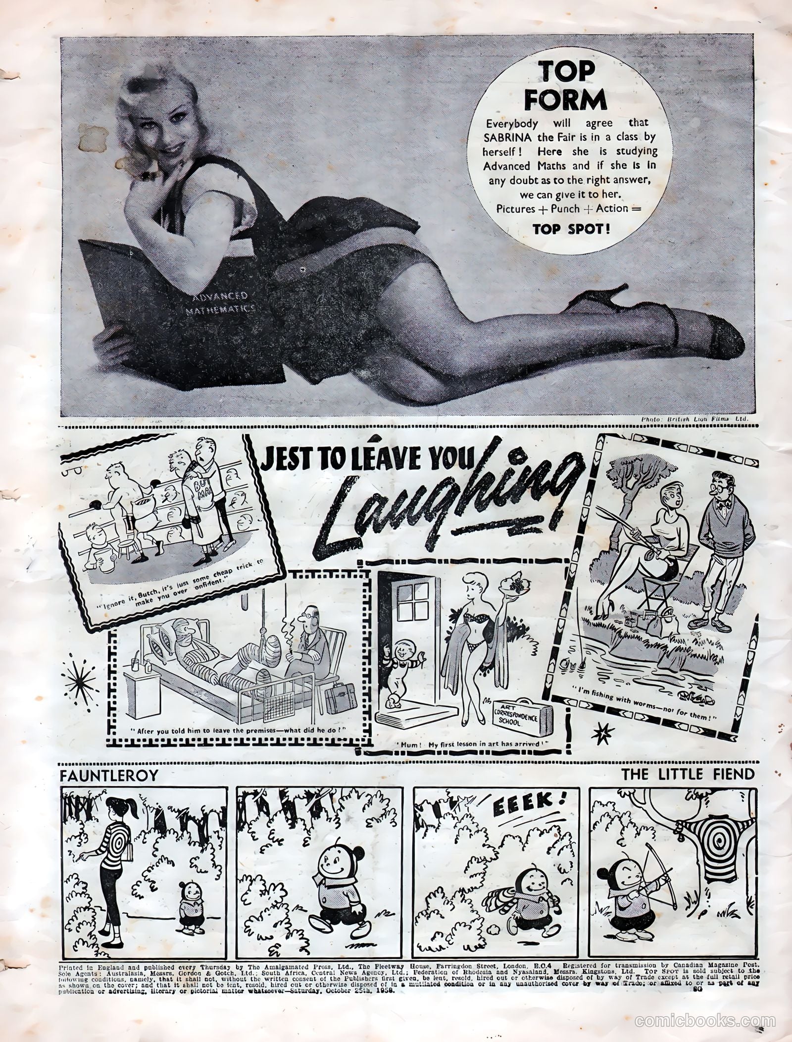 Top Spot #1 (1958) — page 32 of 32