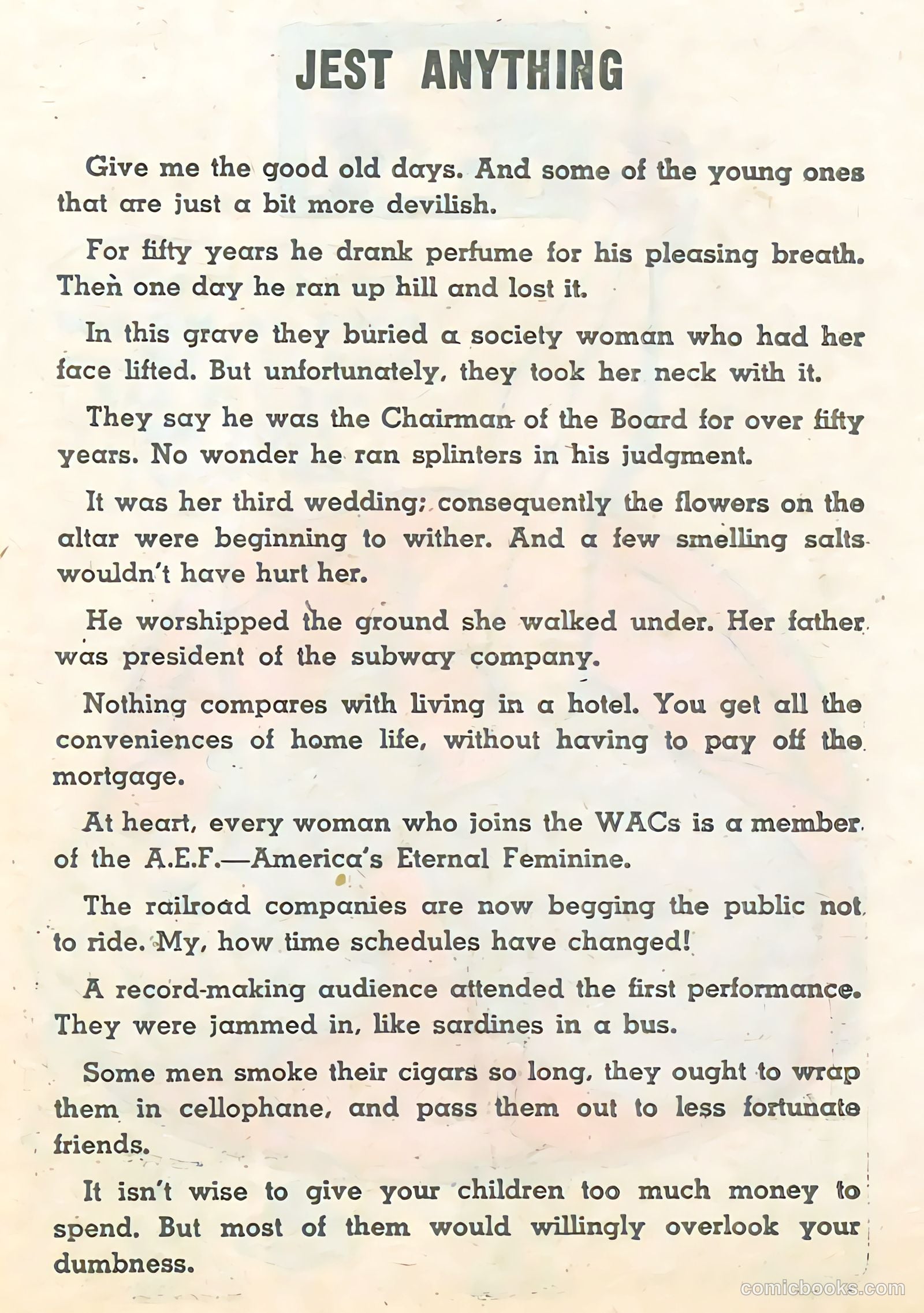 Tops In Humor #1 (1944) — page 30 of 69