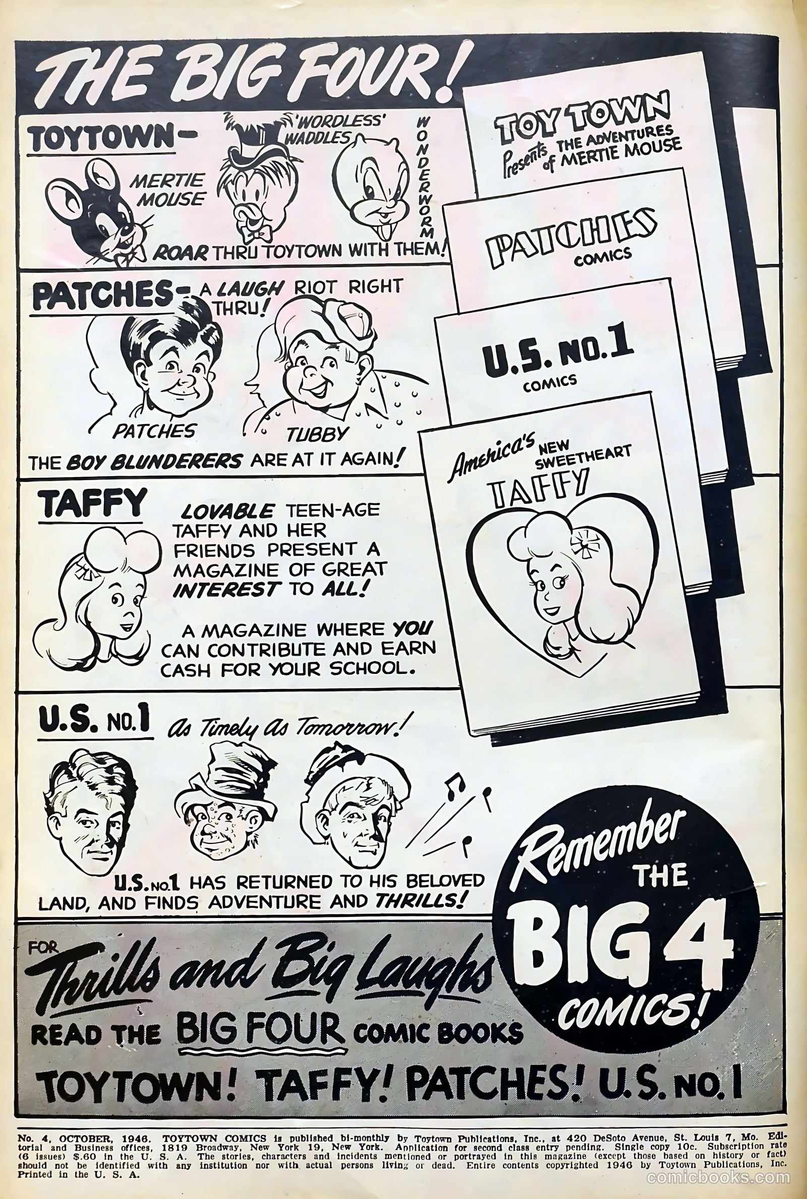 Toytown Comics #4 (1946) — page 2 of 52