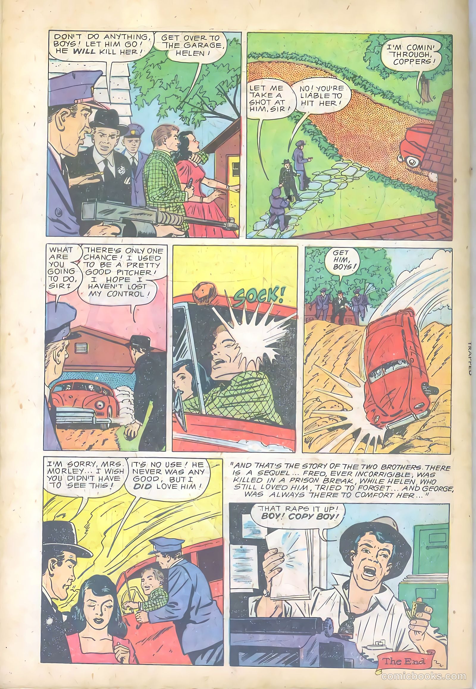 Trapped! #1 (1954) — page 34 of 36