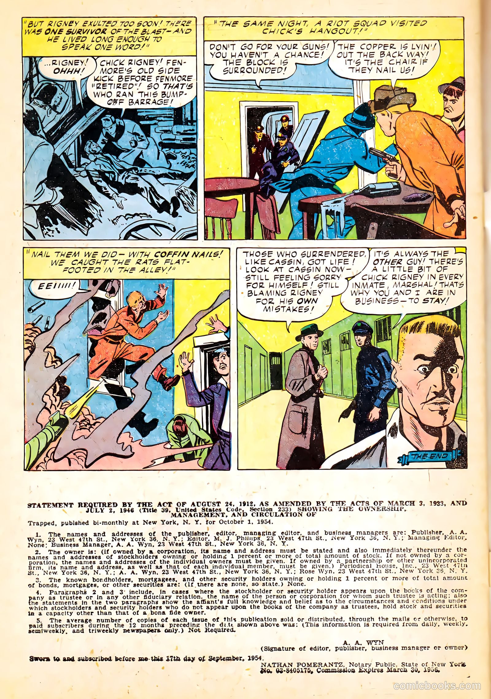 Trapped! #4 (1955) — page 34 of 36