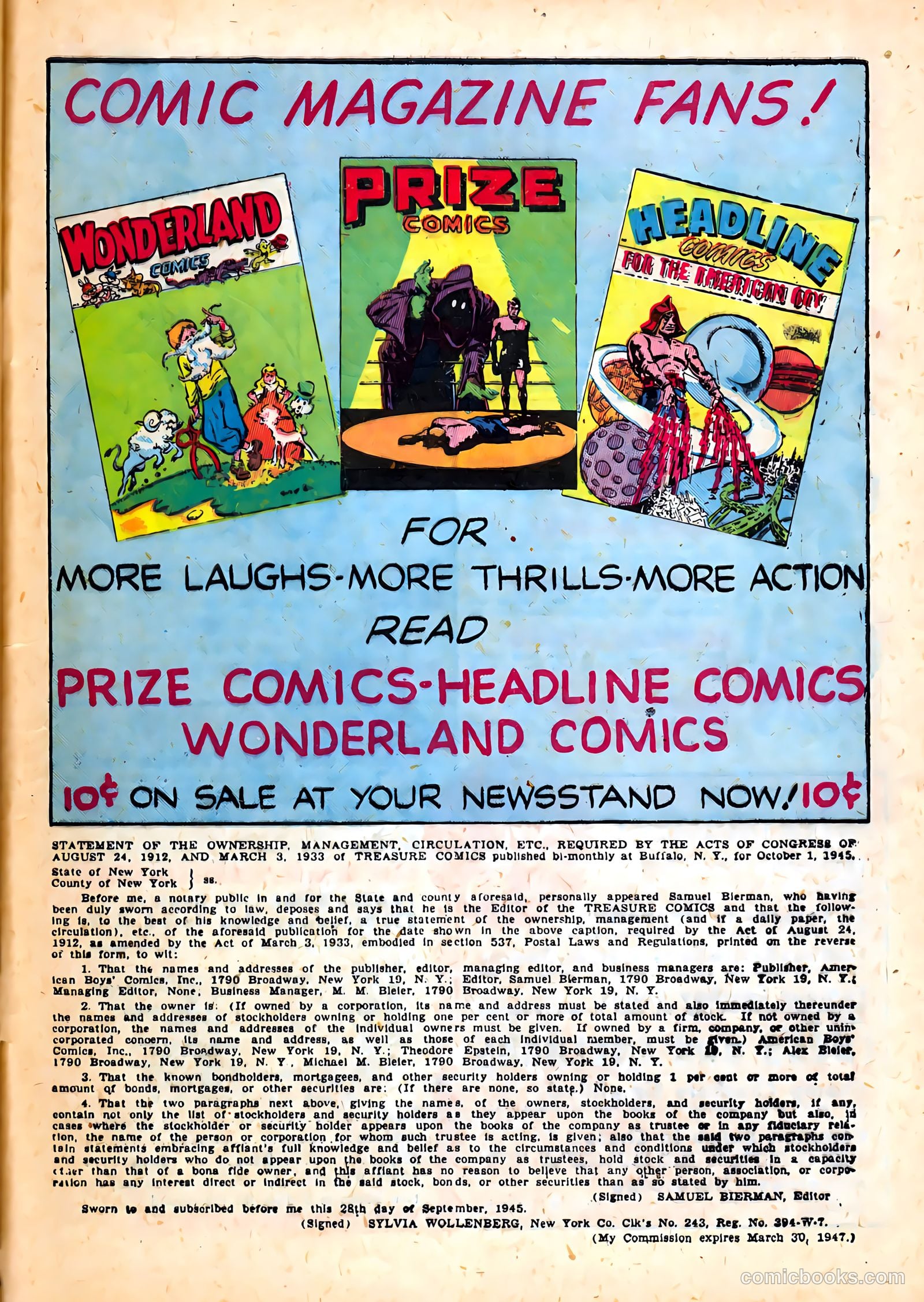 Treasure Comics #5 (1946) — page 49 of 52